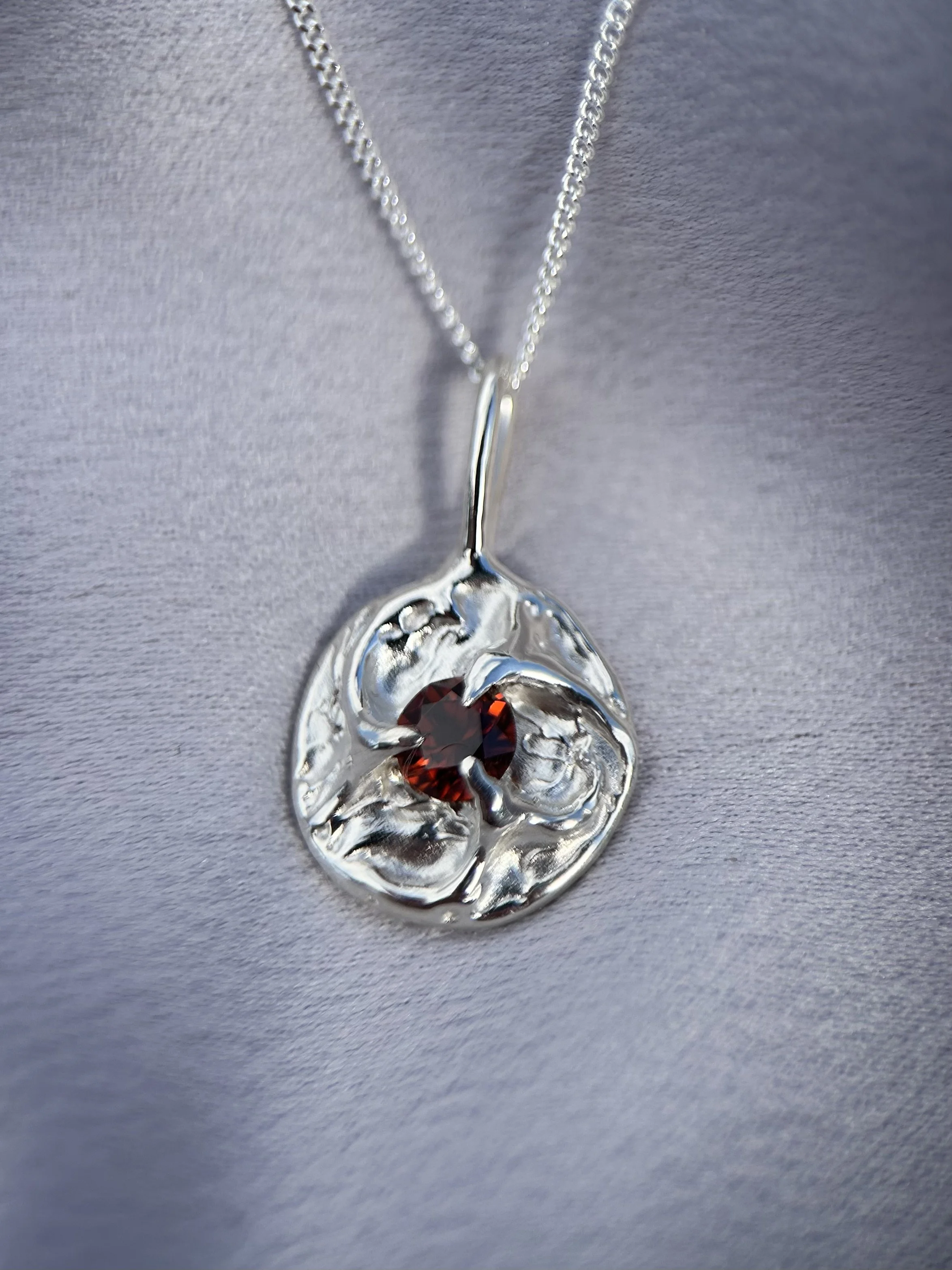 tasmanian zircon & solid sterling silver