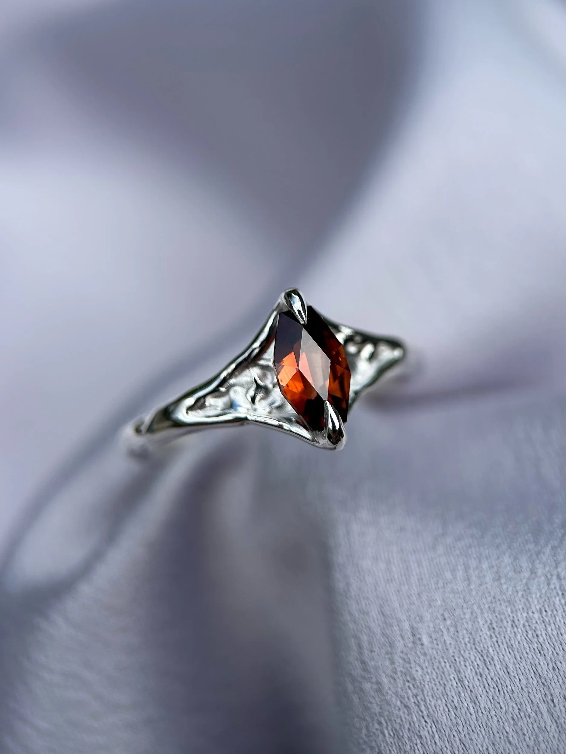 tasmanian zircon & solid sterling silver