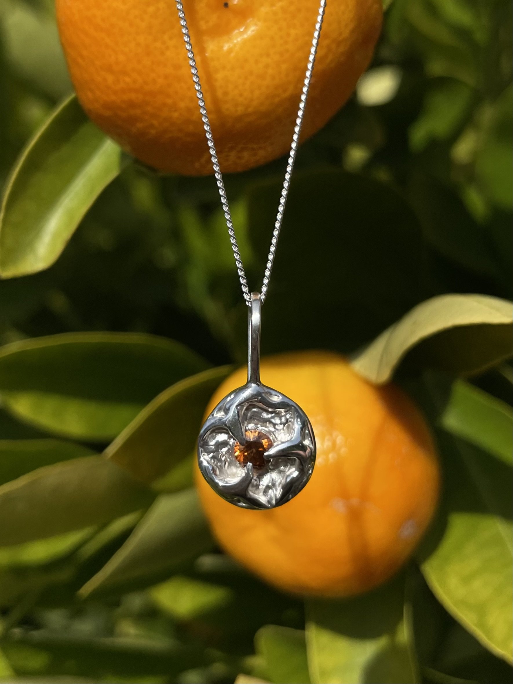 tasmanian zircon & solid sterling silver