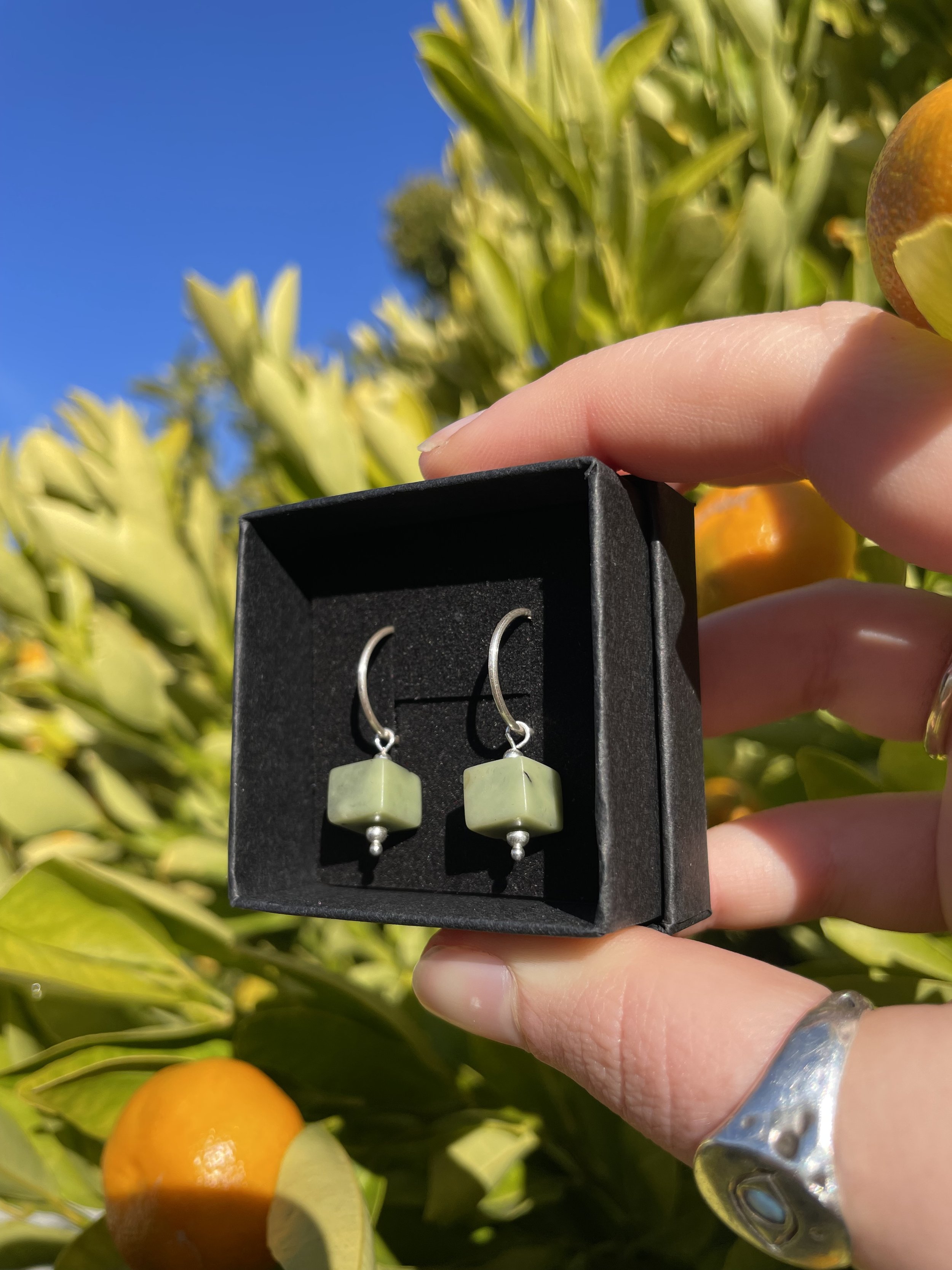 tasmanian jade & solid sterling silver