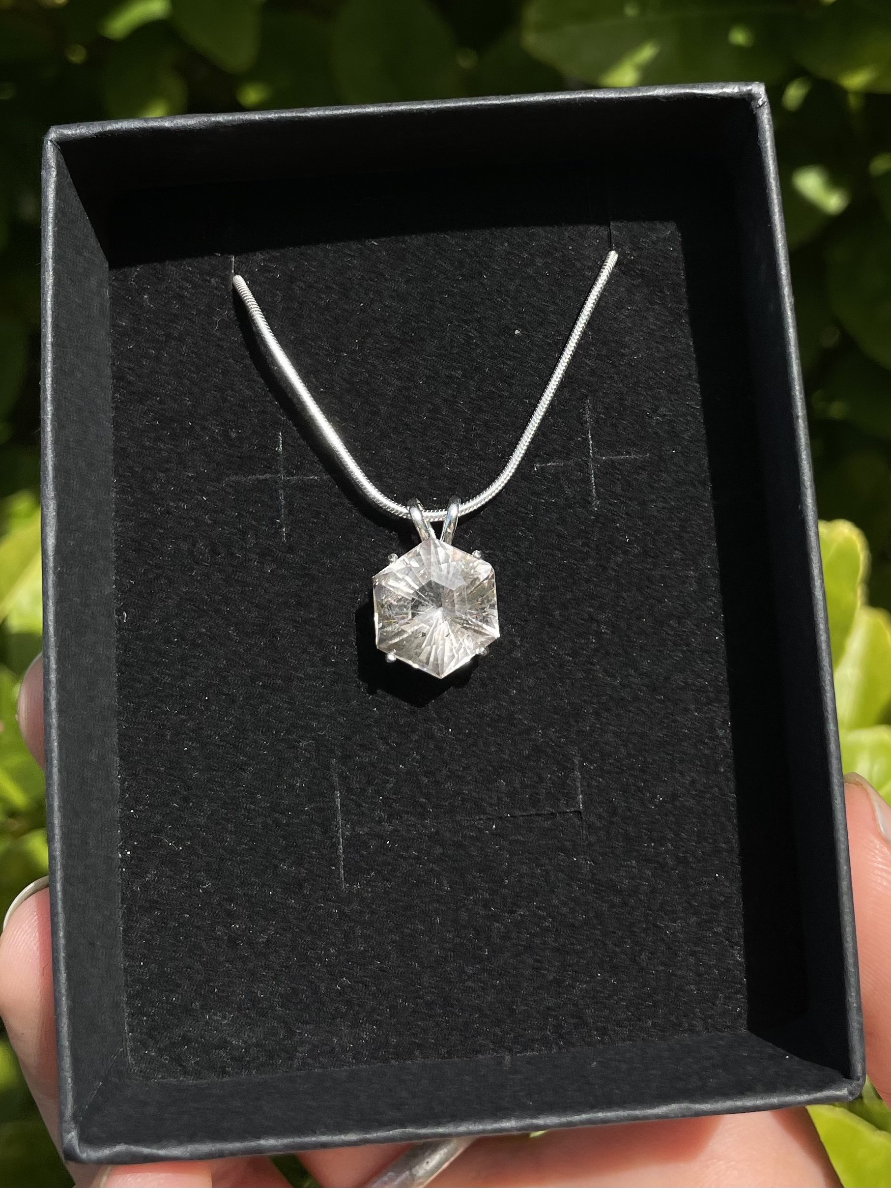 tasmanian rutilated quartz & solid sterling silver