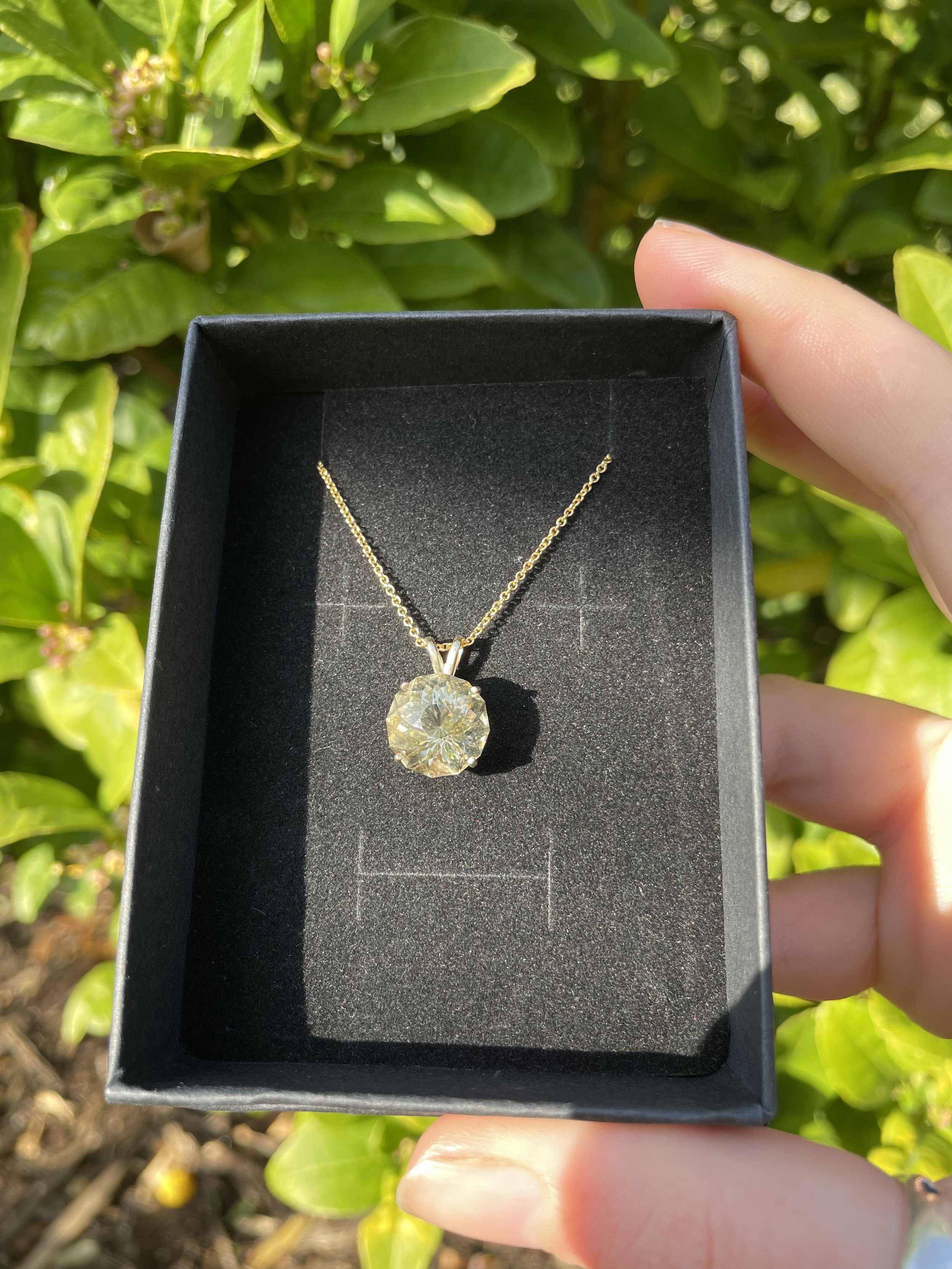 tasmanian citrine & solid 9ct gold