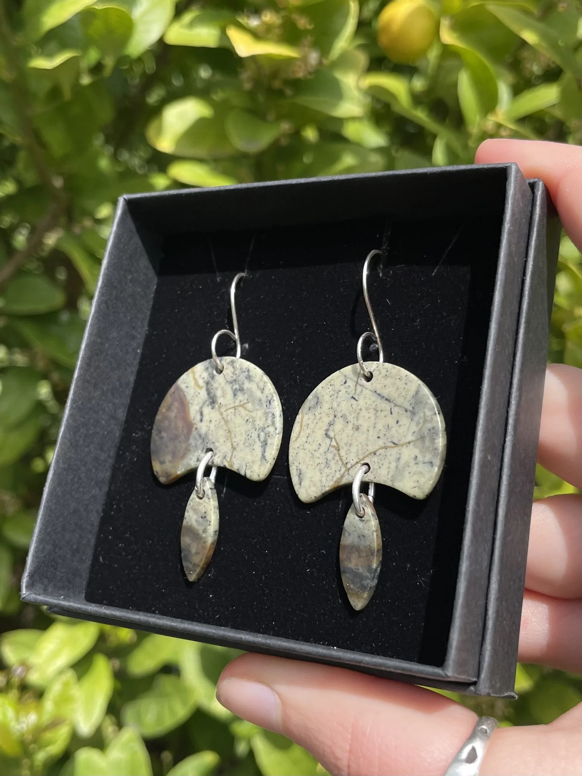 tasmanian jade & solid sterling silver