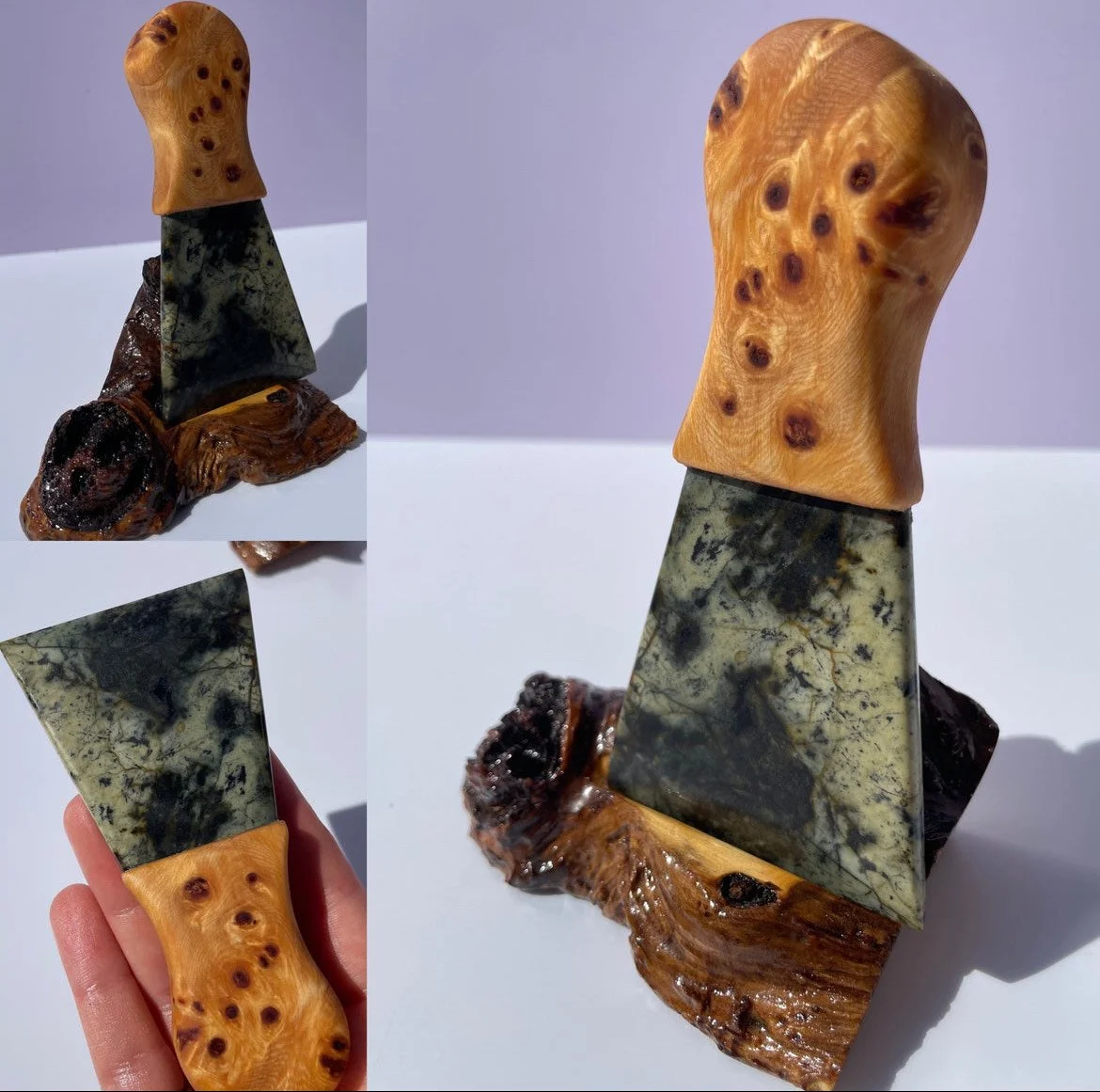 tasmanian jade & tasmanian birdseye huon pine