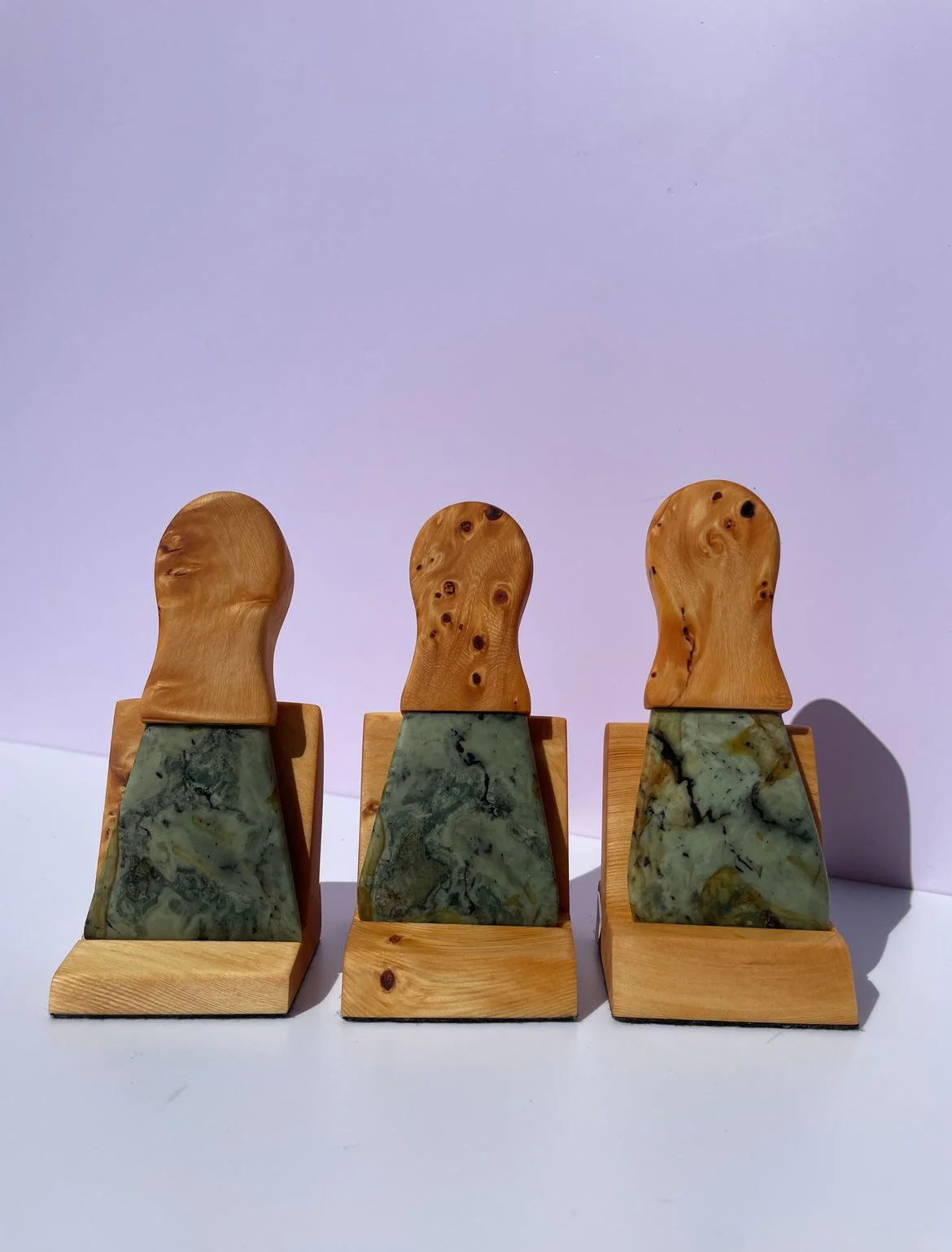 tasmanian jade & tasmanian birdseye huon pine