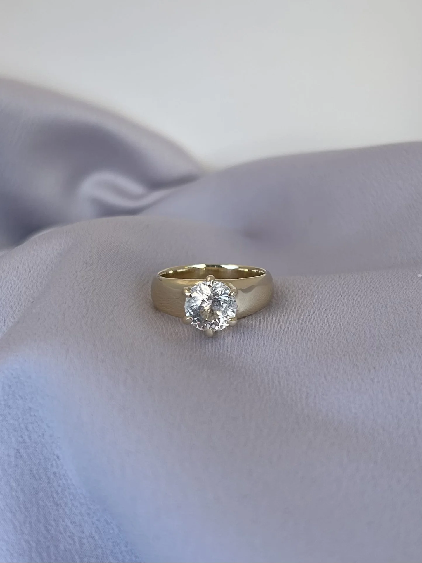 tasmanian killiecrankie diamond & solid 14ct yellow gold