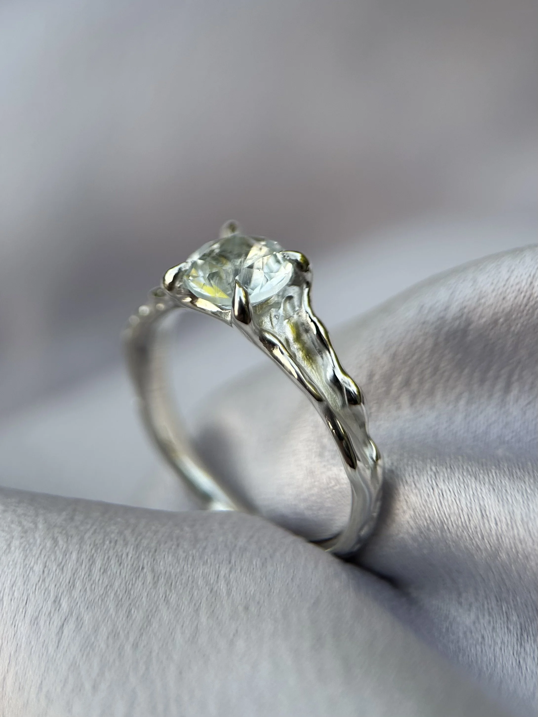 tasmanian killiecrankie diamond & solid sterling silver