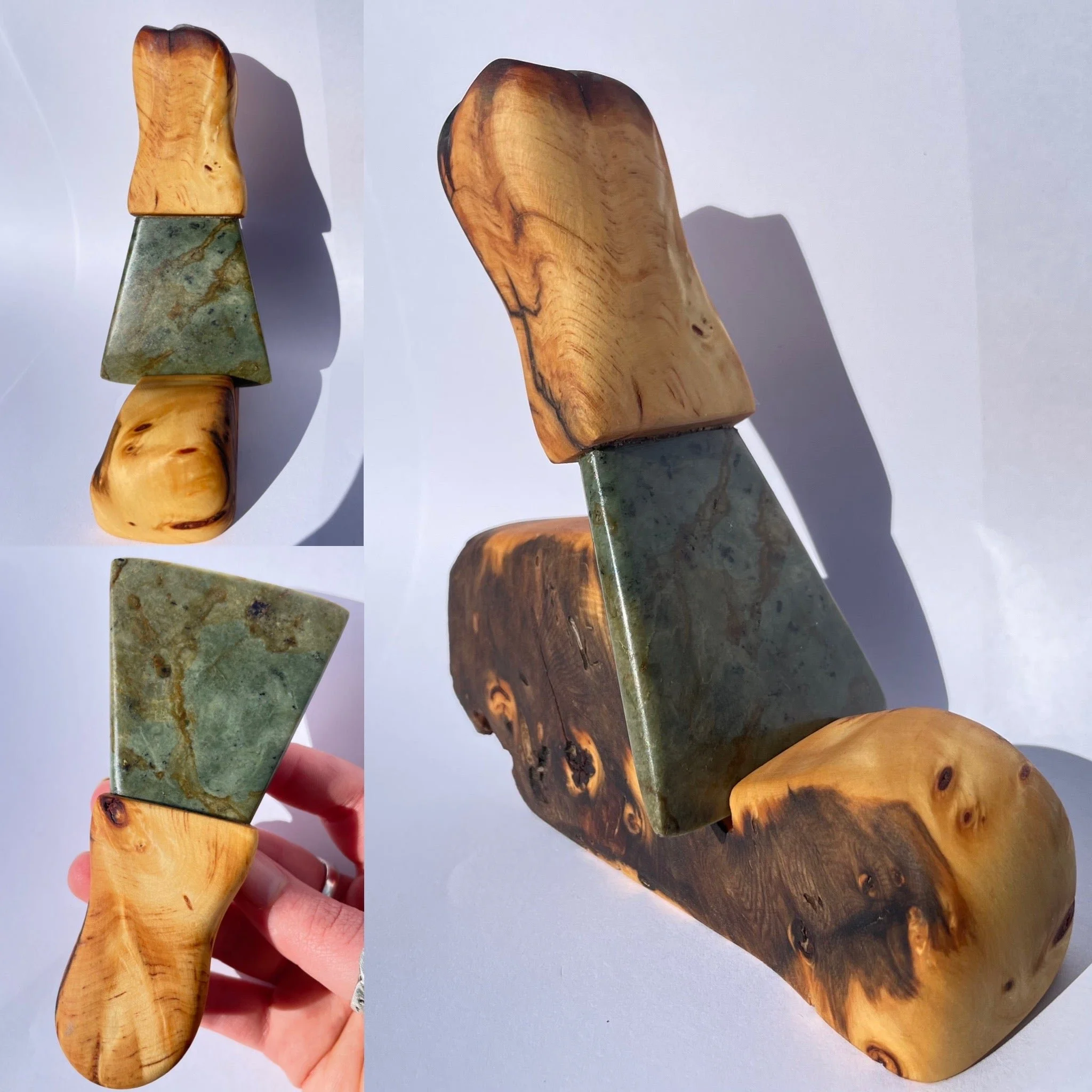 tasmanian jade & tasmanian birdseye huon pine