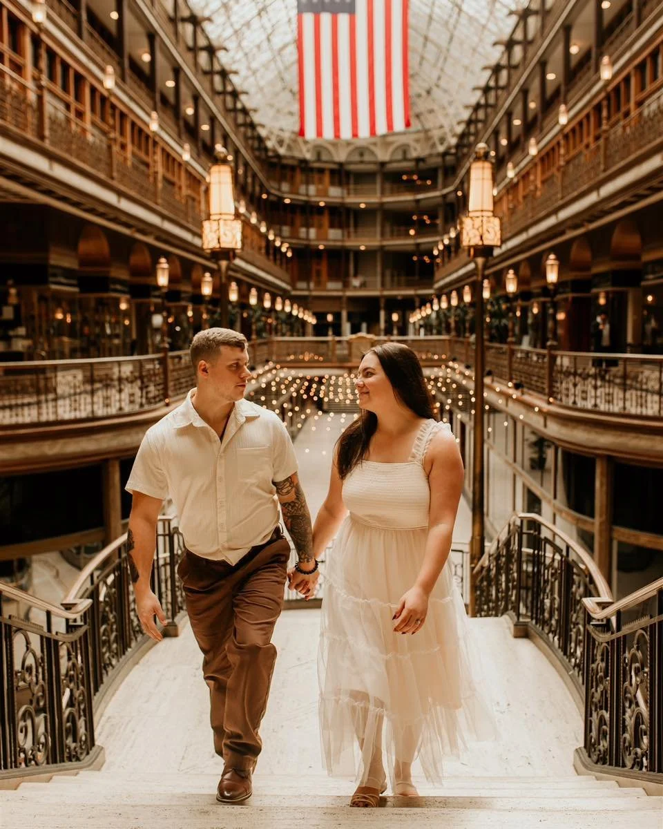 I&rsquo;m officially obsessed with The Arcade in Cleveland! 😍 

#clevelandweddingphotographer #ohiobride #ohioweddingphotographer #clevelandwedding