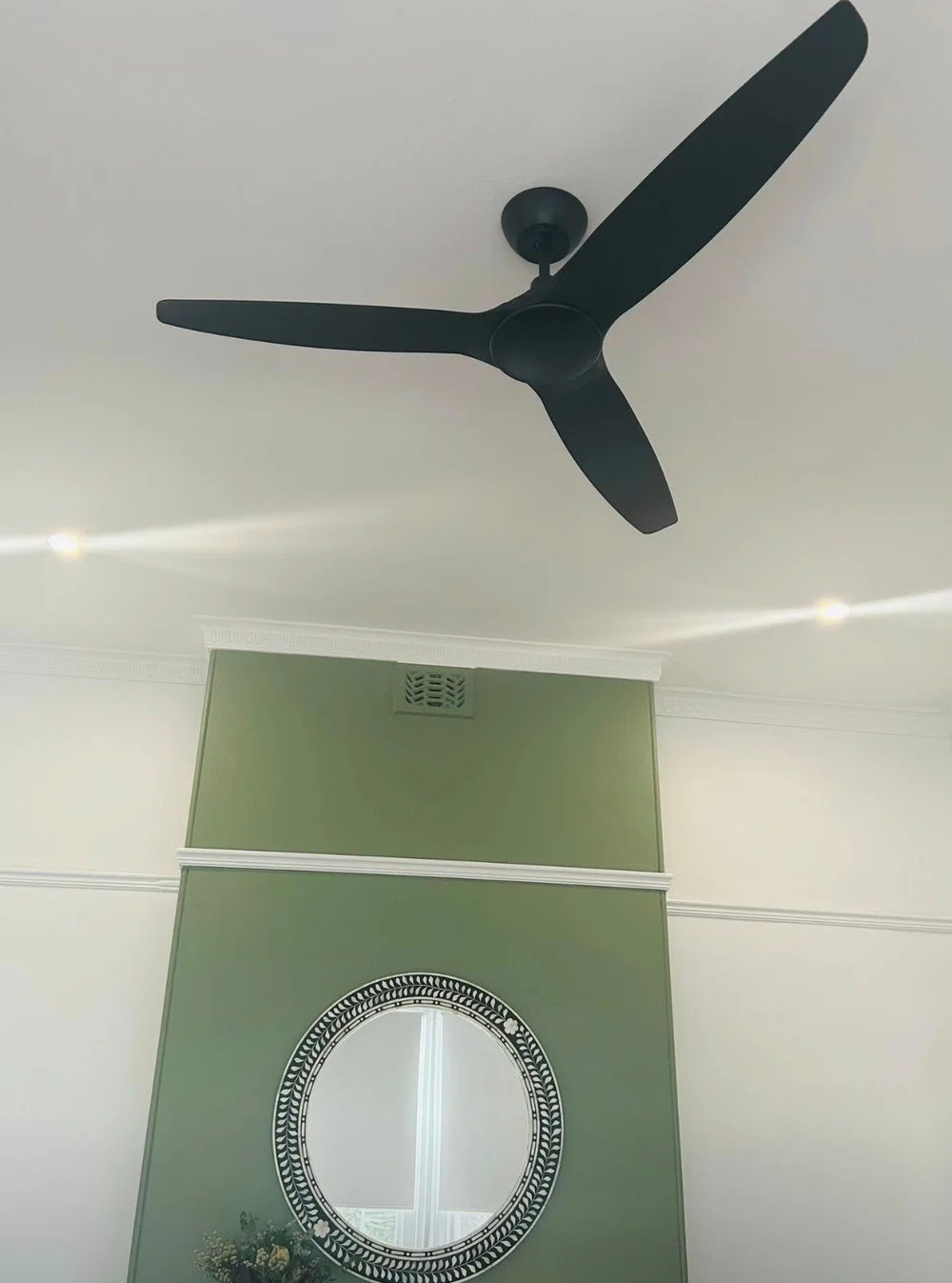Ceiling fan installation