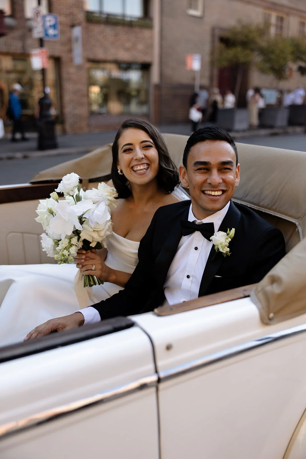 Sydney convertible bride and groom