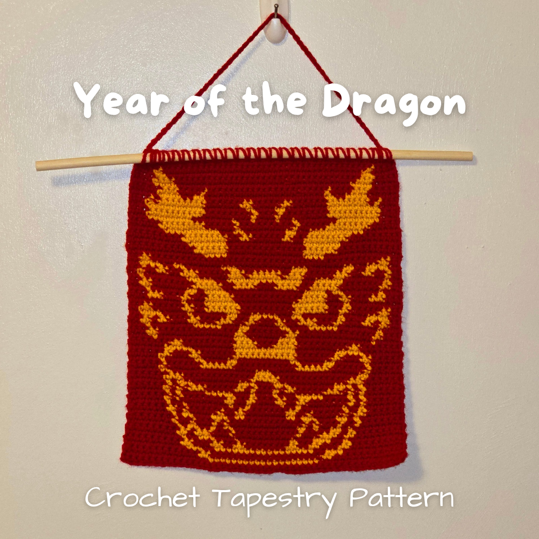Year of the Dragon - Crochet Tapestry Pattern PDF