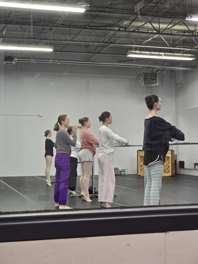 Kimberly Uphoff Spencer teaching a full BalletCorps class at the barre