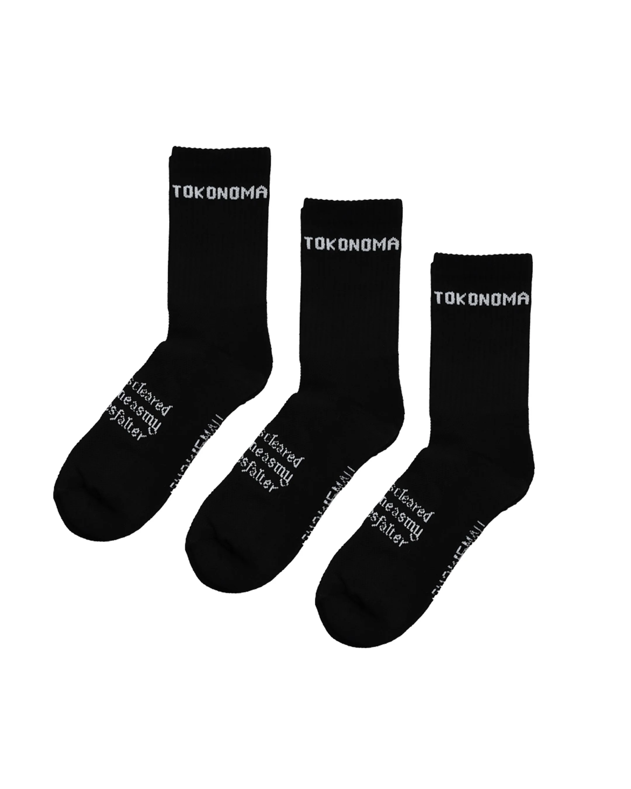 TRANQUIL, black crew sock