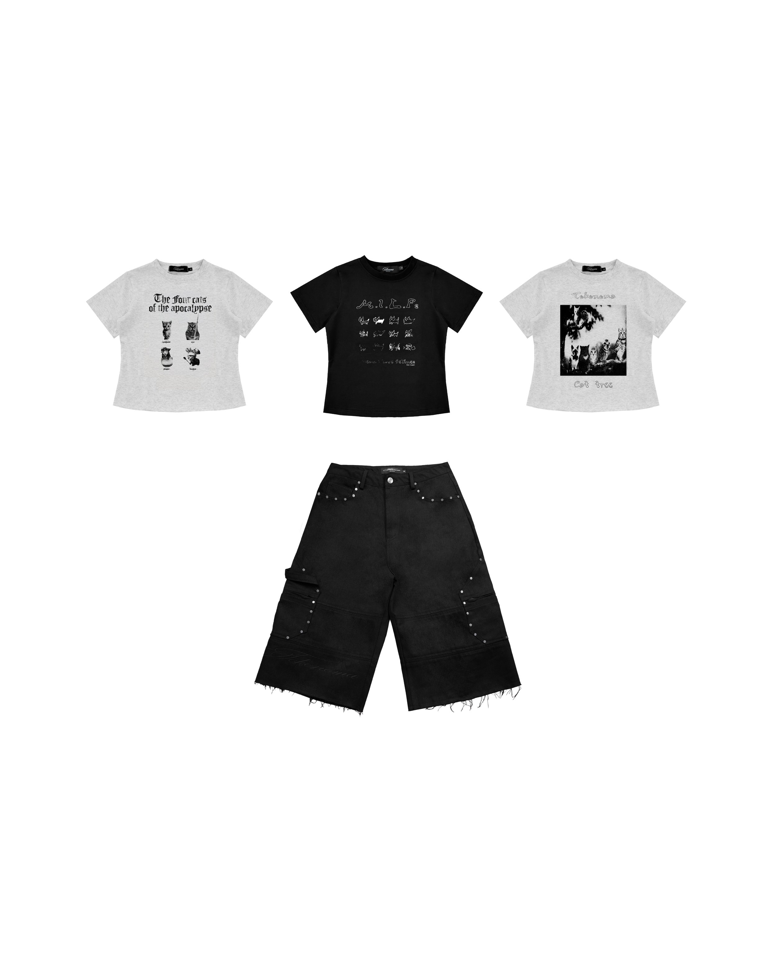 baby tee + shorts bundle
