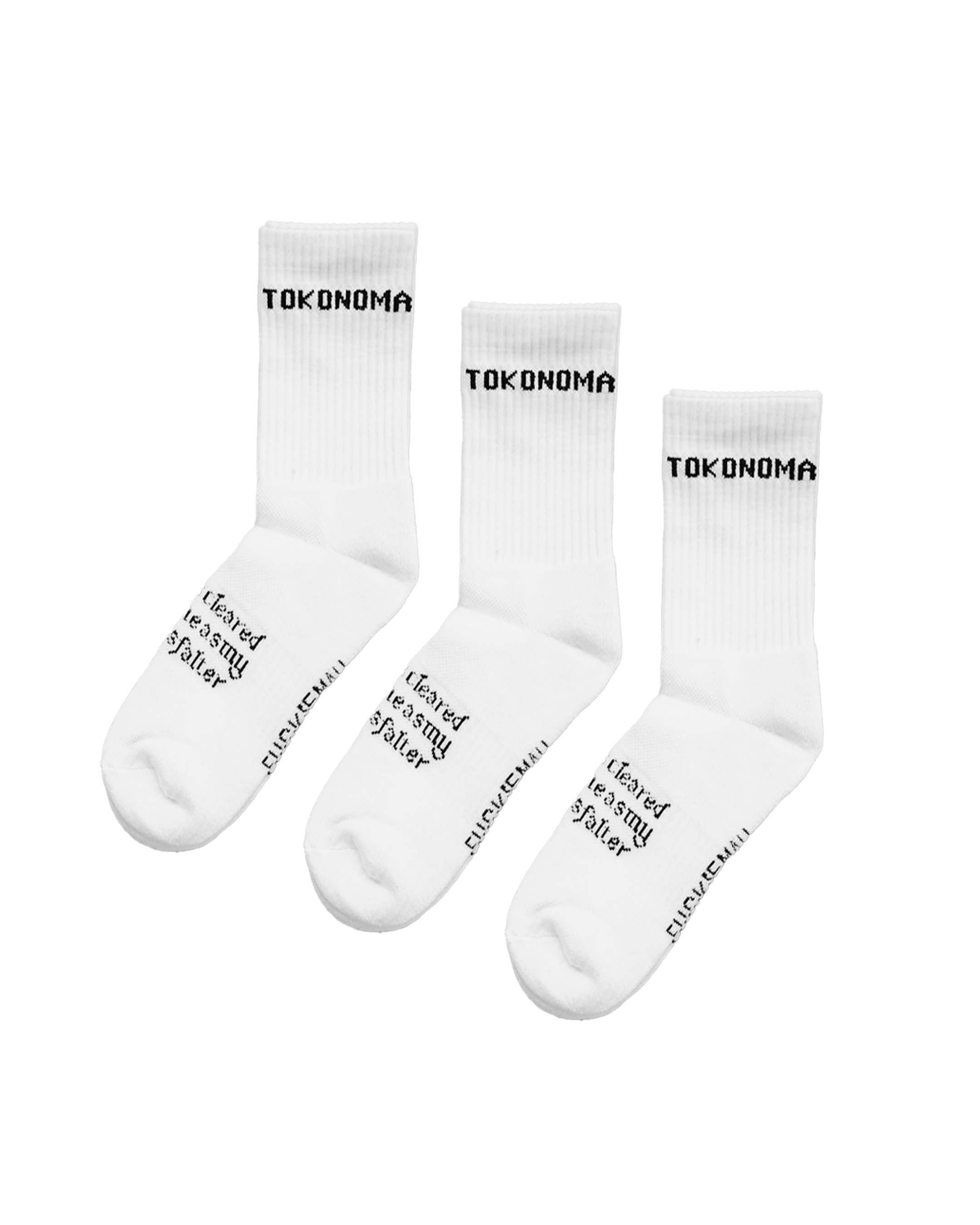 TRANQUIL, white crew sock