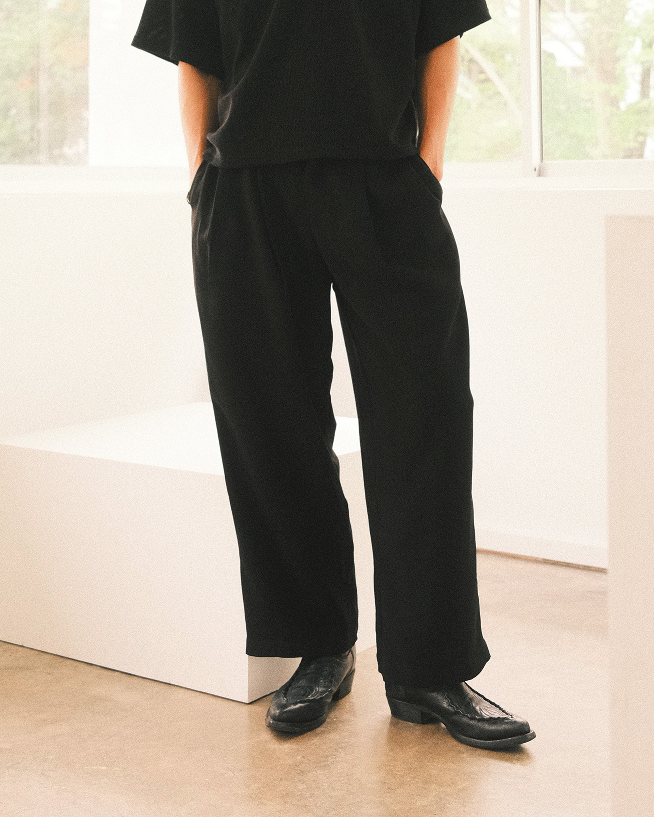 High Waist Pleated Pants