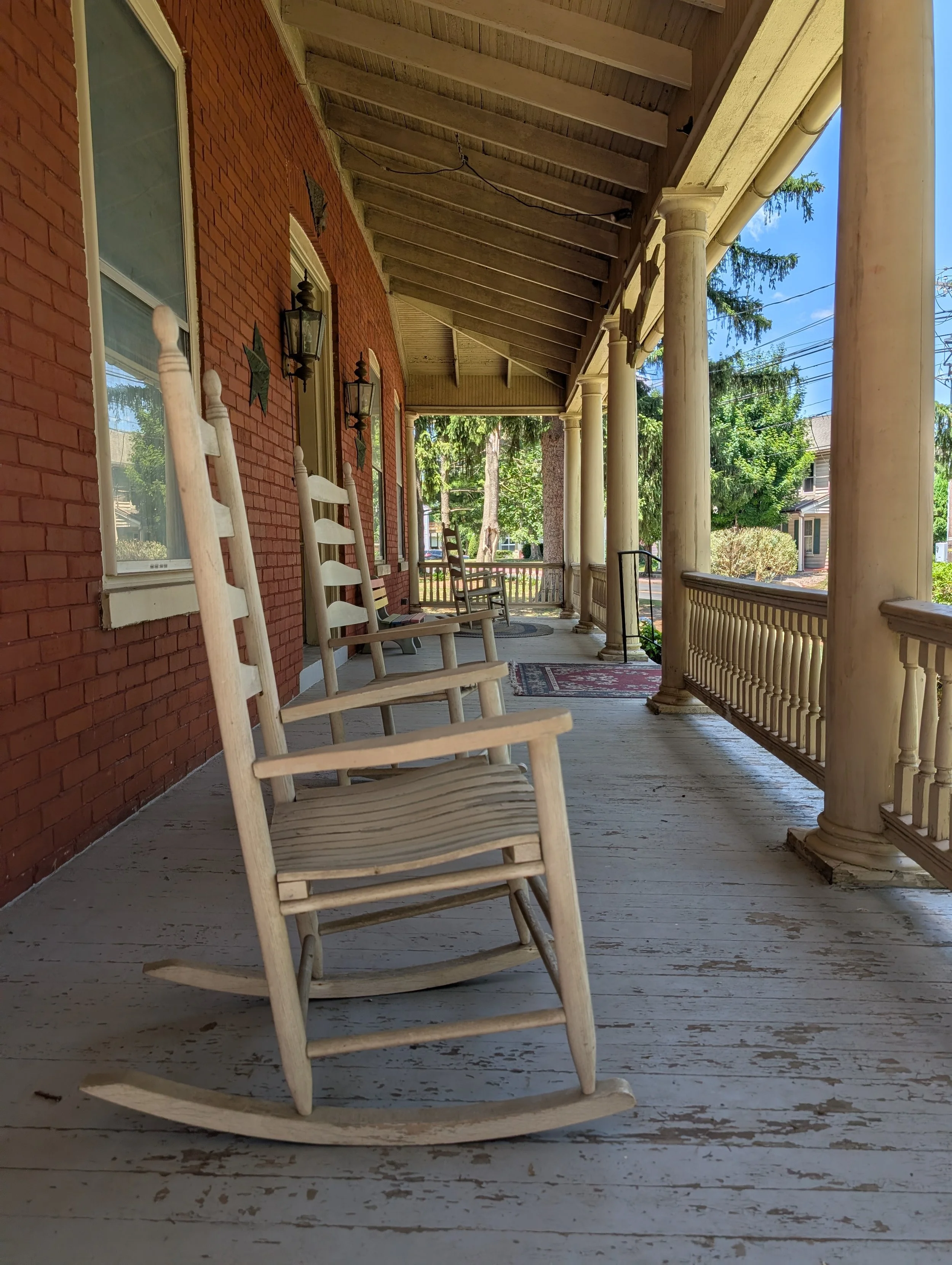 Bella Vista Front Porch with Rocking Chairs