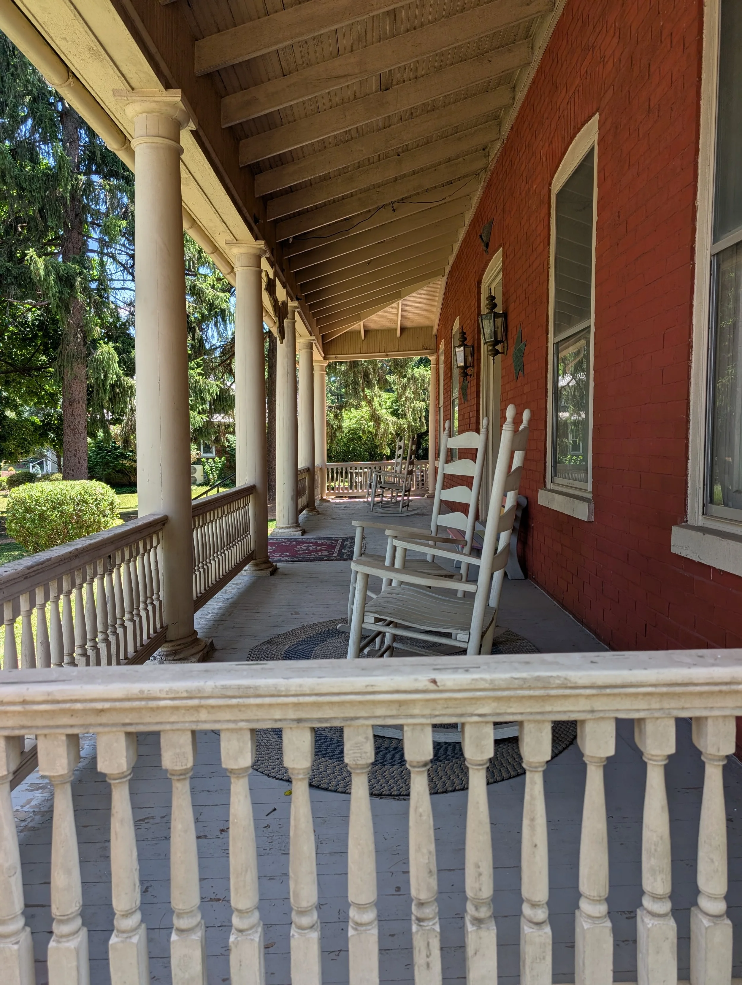Bella Vista Front Porch with Rocking Chairs