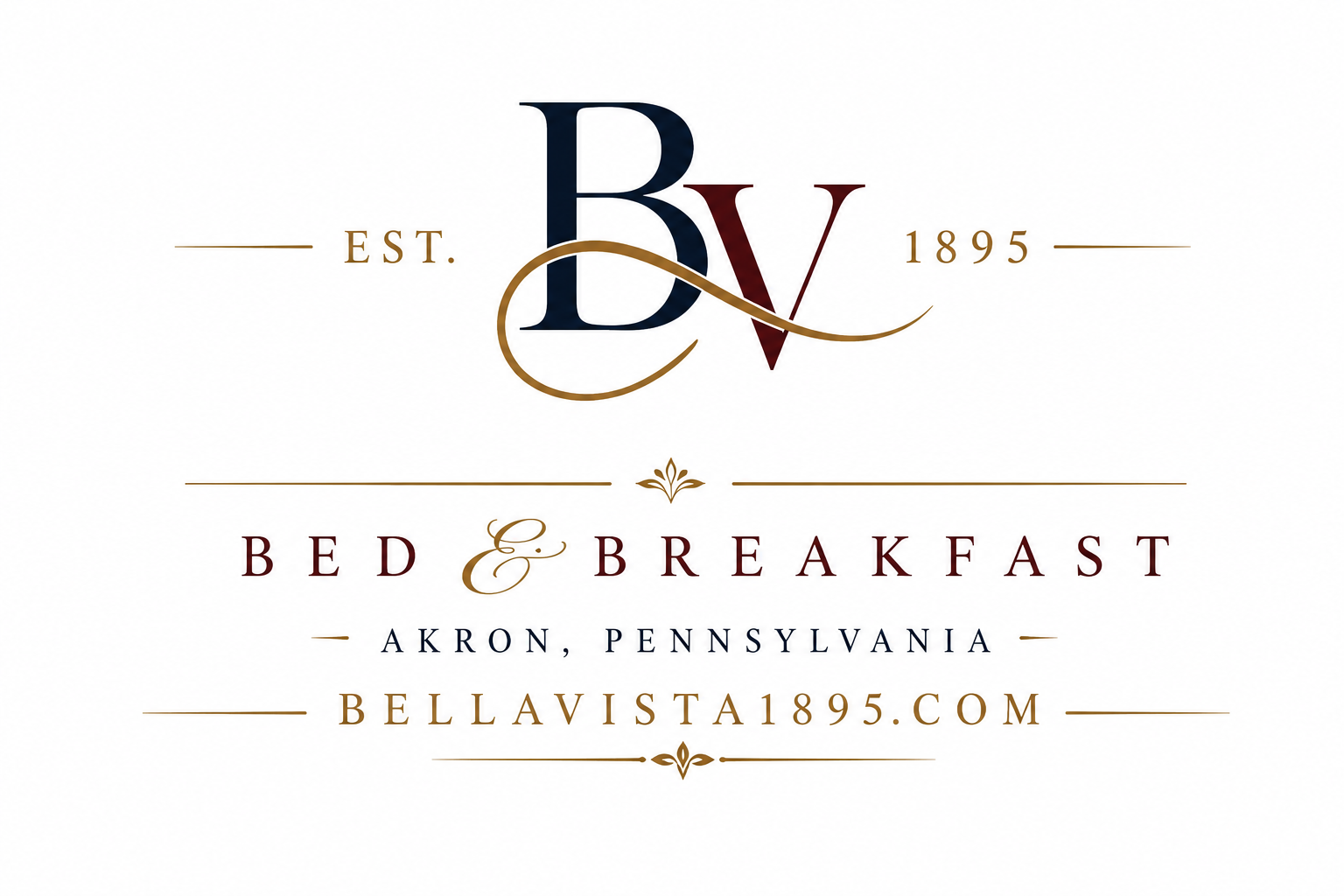 Bella Vista Bed and Breakfast BV monogram logo