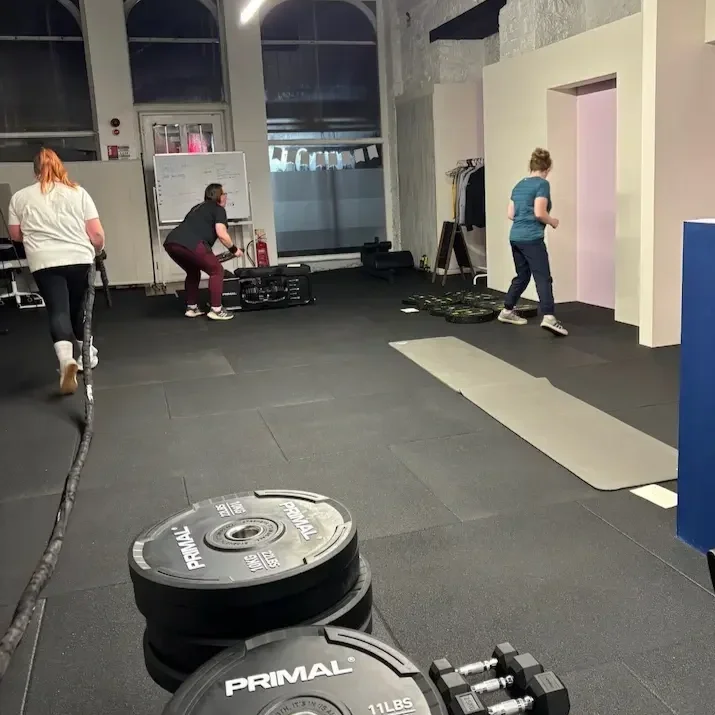 Tidal Fitness Haverfordwest members in a small group personal training session