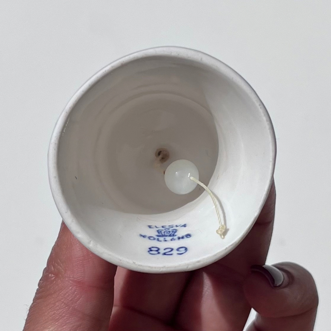 Vintage Delft Blue Windmill Bell Mini Delftware Blue & White Ceramics (13).png