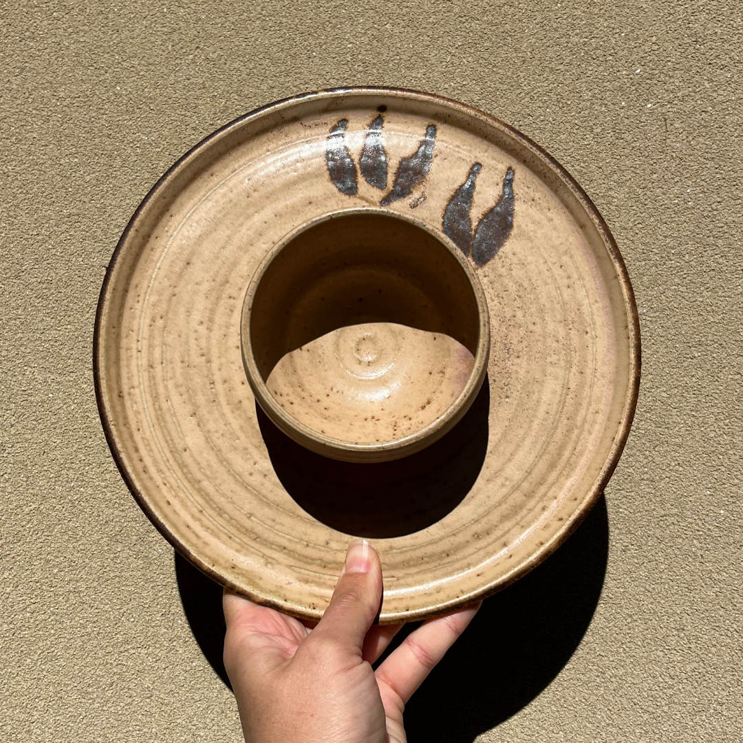 Vintage Stoneware Chip & Dip Bowl (13).png