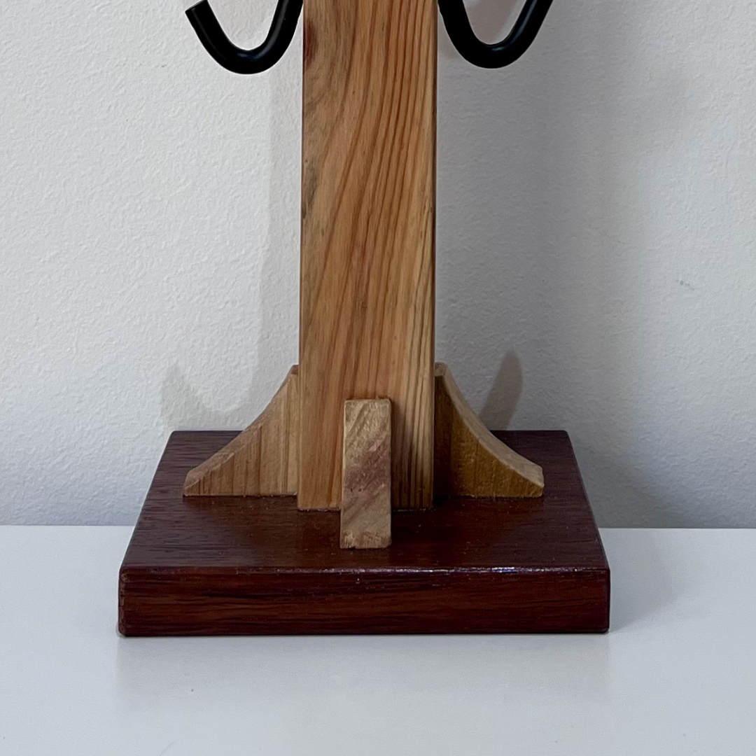 Handmade Wooden Coffee Mug Holder Rustic Kitchen Storage (4).png