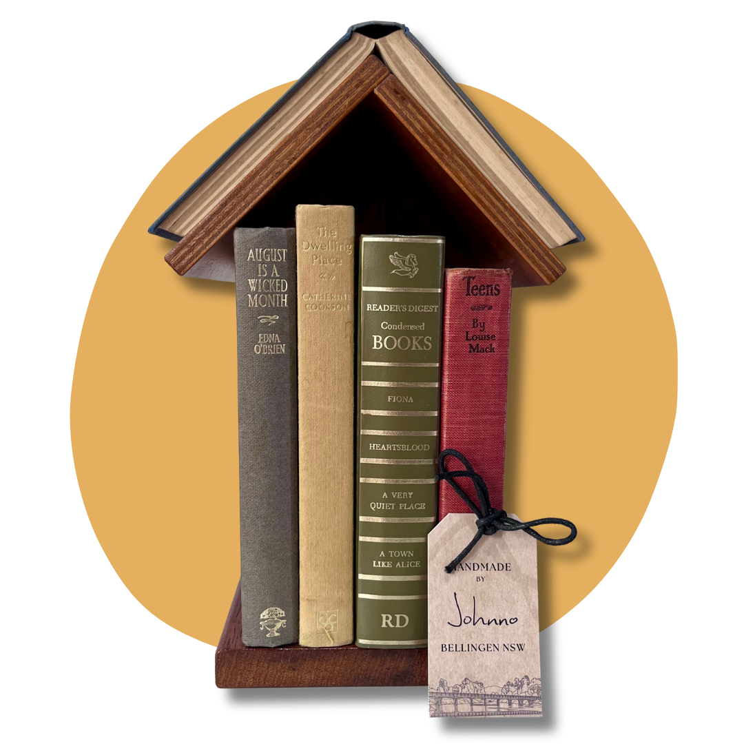 Rustic Handmade Wooden Book Stand