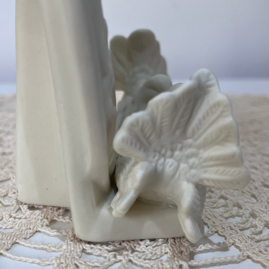Vintage Handmade italian Dove Rose Photo Frame (13).png