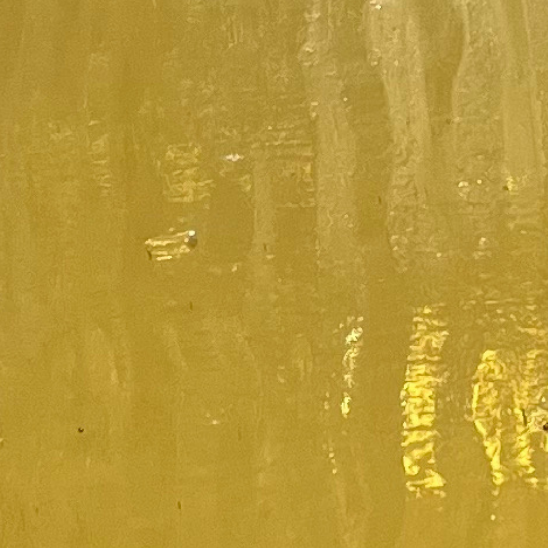 Vintage 1970s Amber Honeygold Furrow Jug Kaaru Glass Pitcher Crown Crystal NZ (13).png