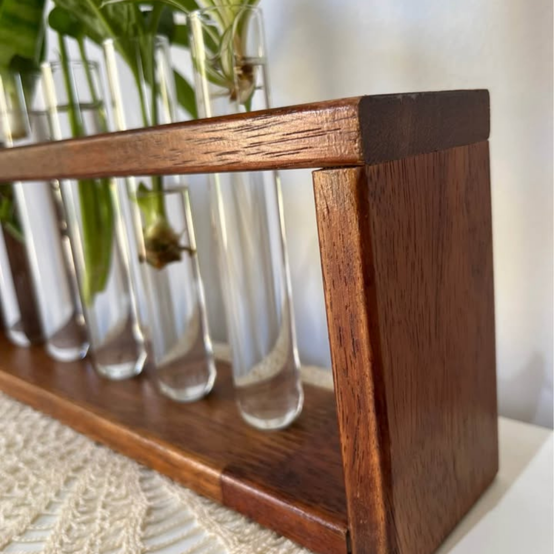handmade woden propagation station five glass test tubes australian made (11).png