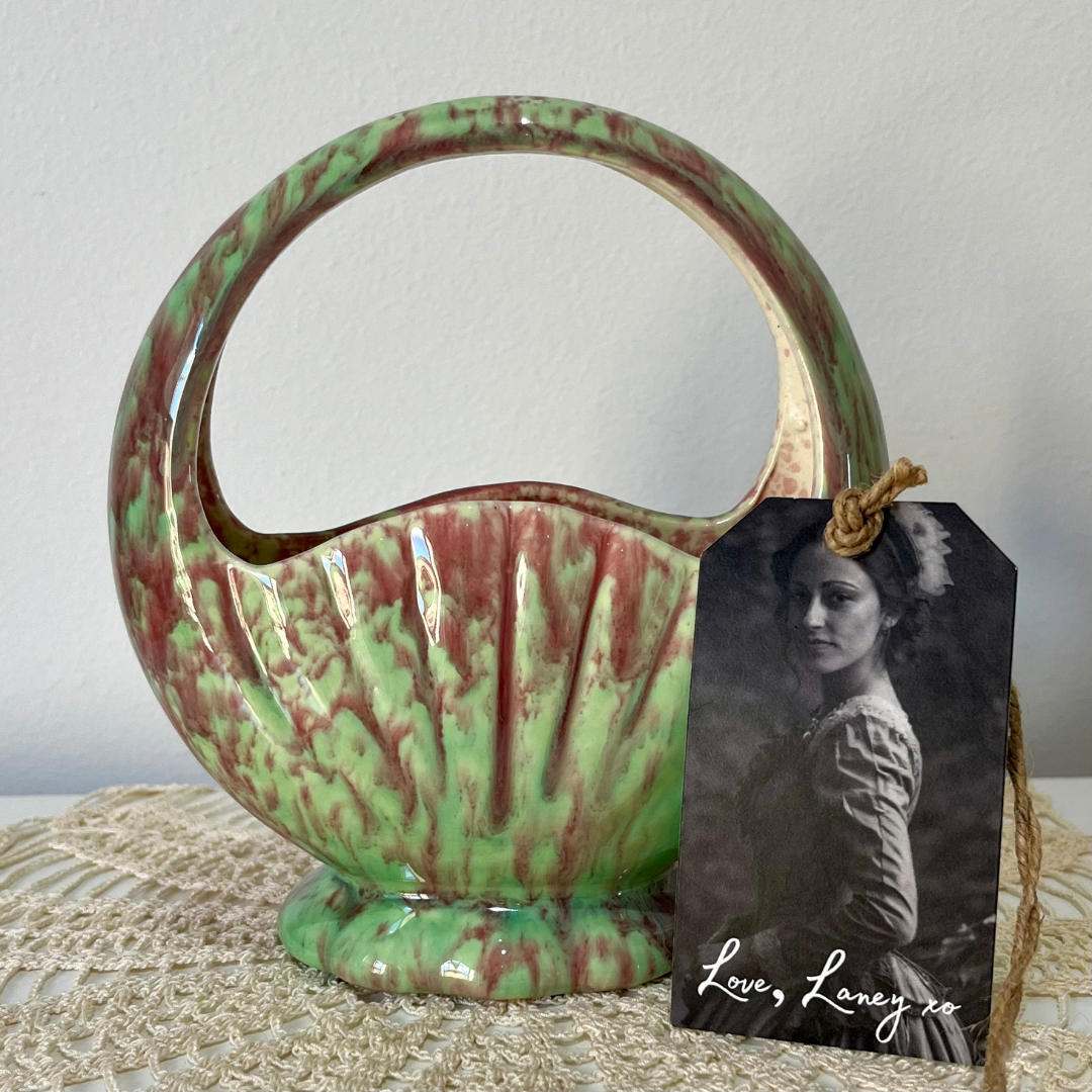 Vintage Australian Pottery Basket Vase Casey Ware Ceramics Mint Rose (9).png