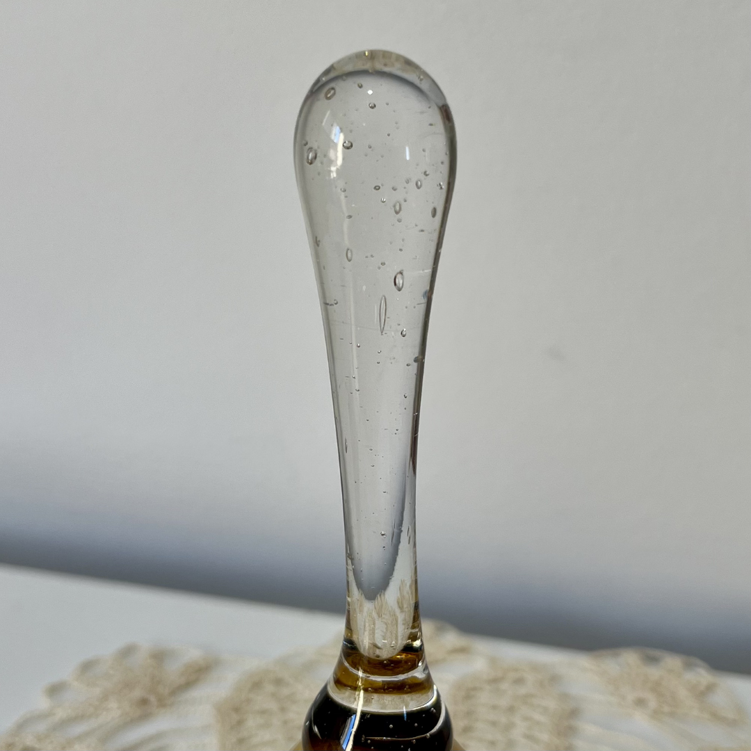 vintage yellow amber glass bell (10).png