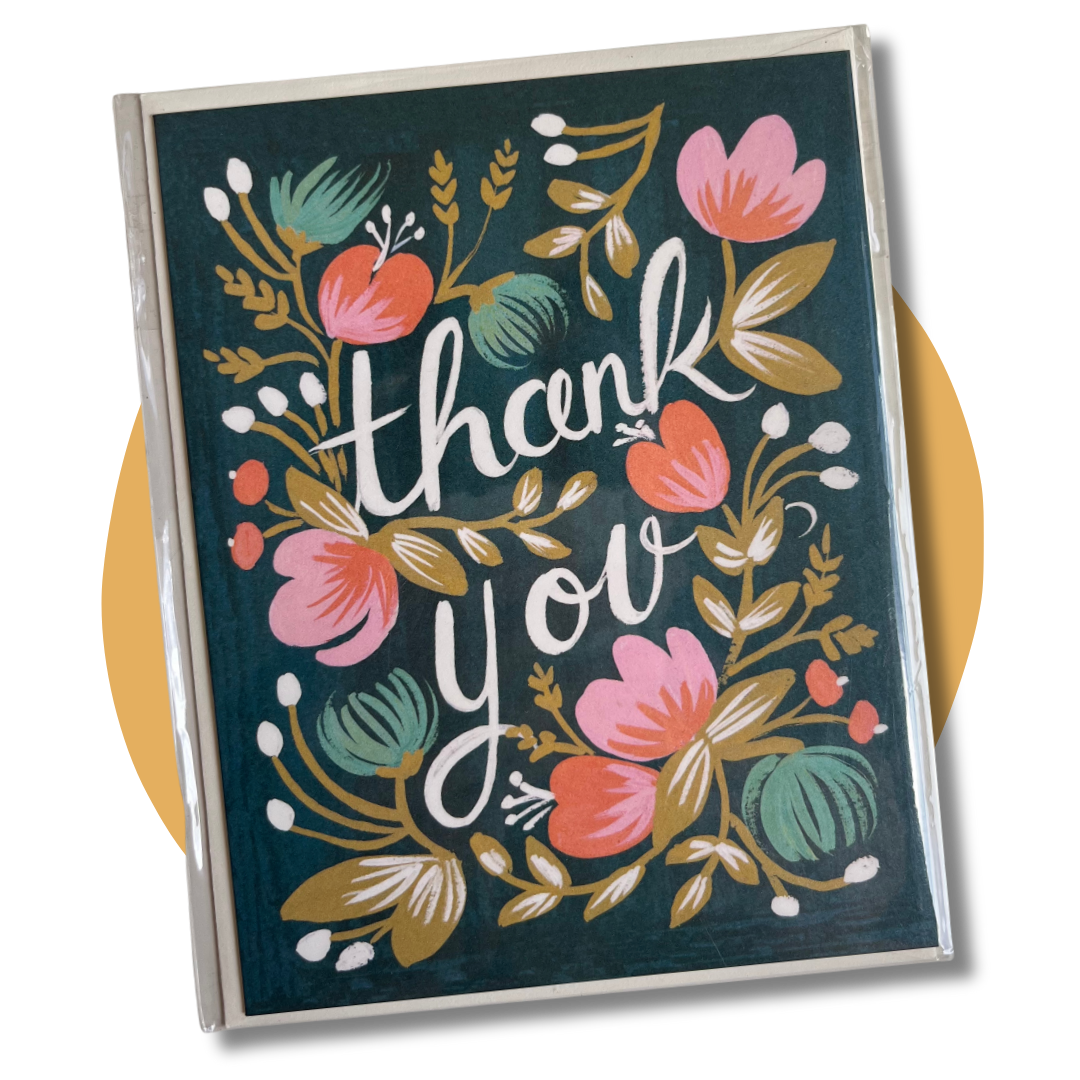 Thank You Card: Rifle Paper Co Floral Design