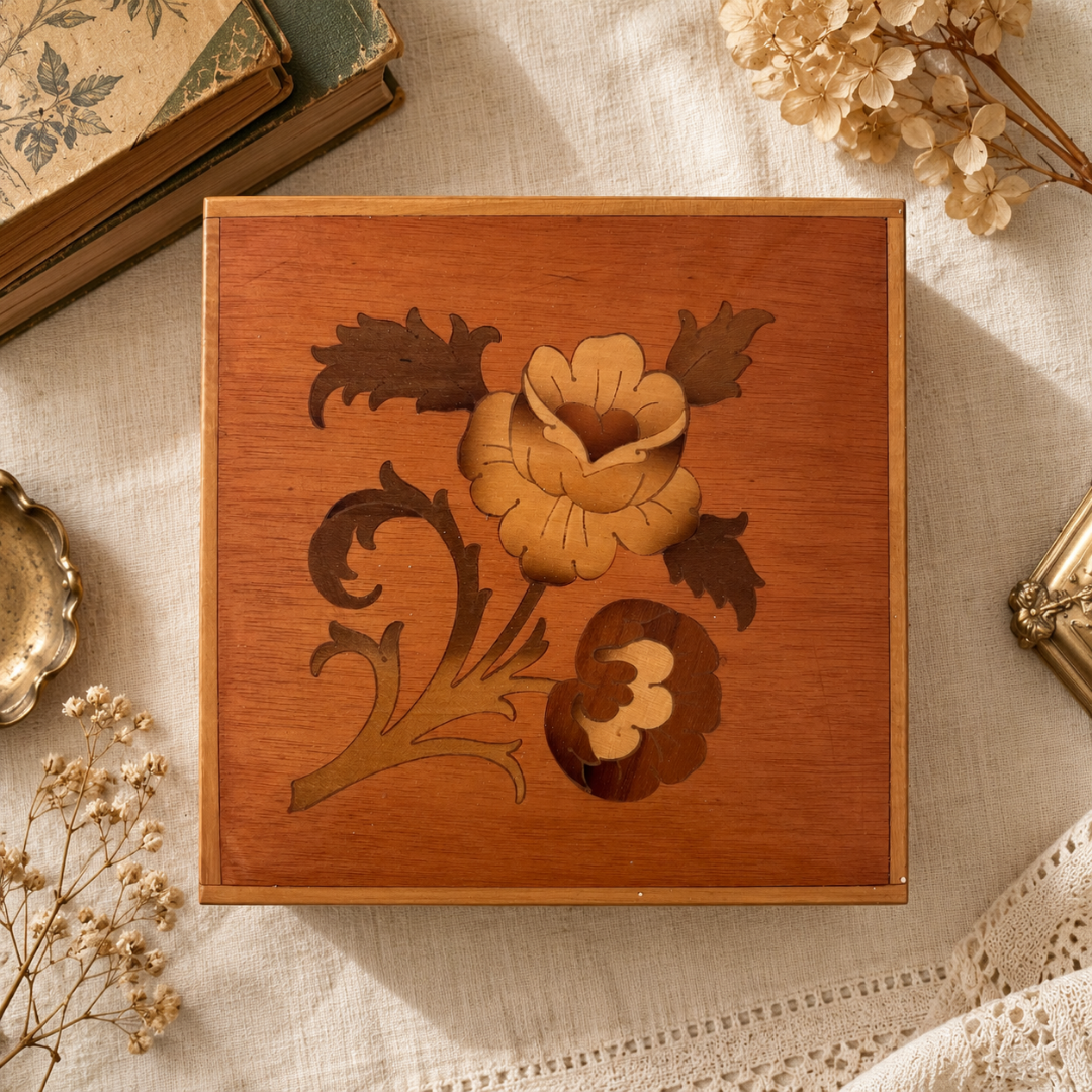 Vintage Wooden Jewellery Box Floral Marquetry Inlay Ring Box (14).png