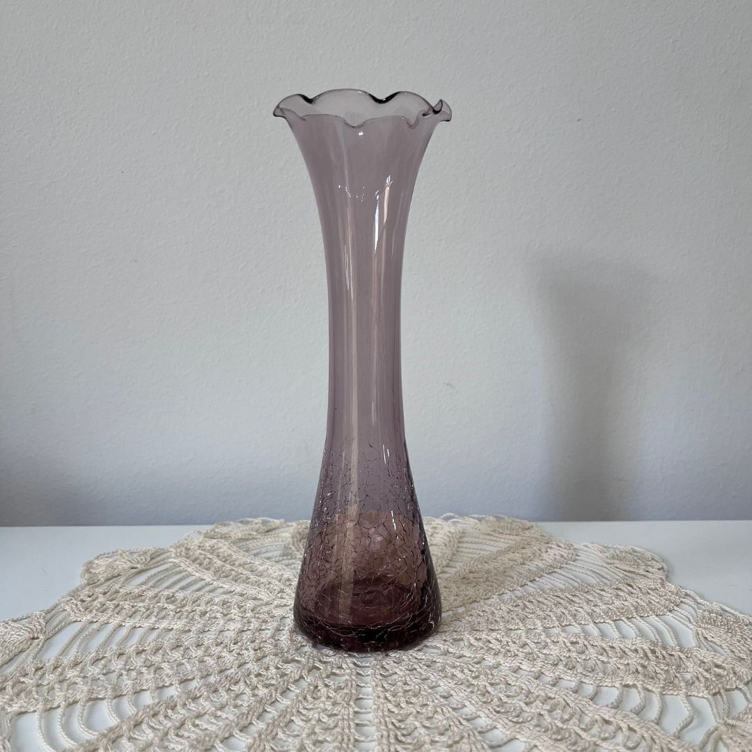 Vintage Amethyst Purple Crackle Glass Vase with Ruffled Rim (4).png