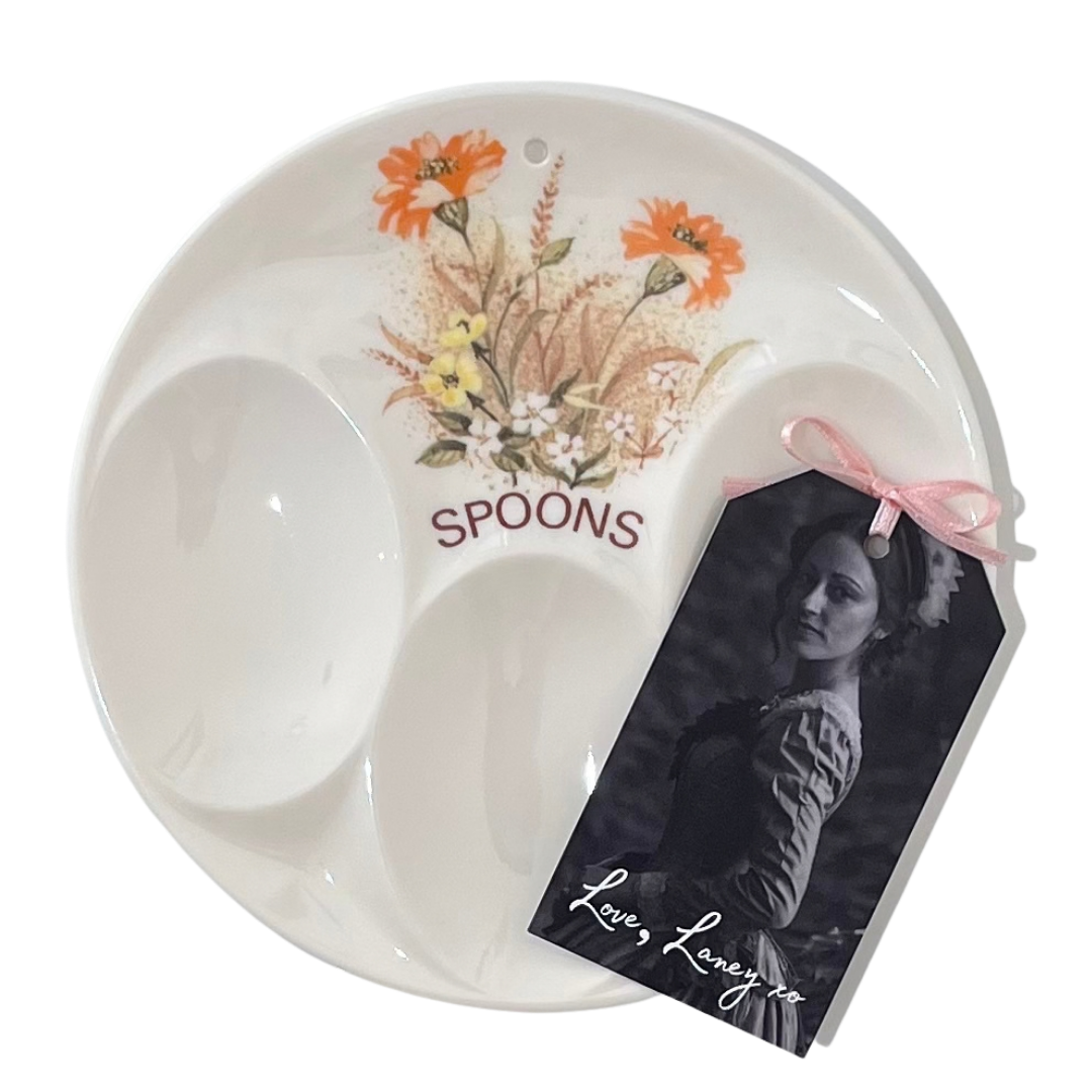 Vintage Marks & Spencer "Field Flowers" Triple Spoon Rest