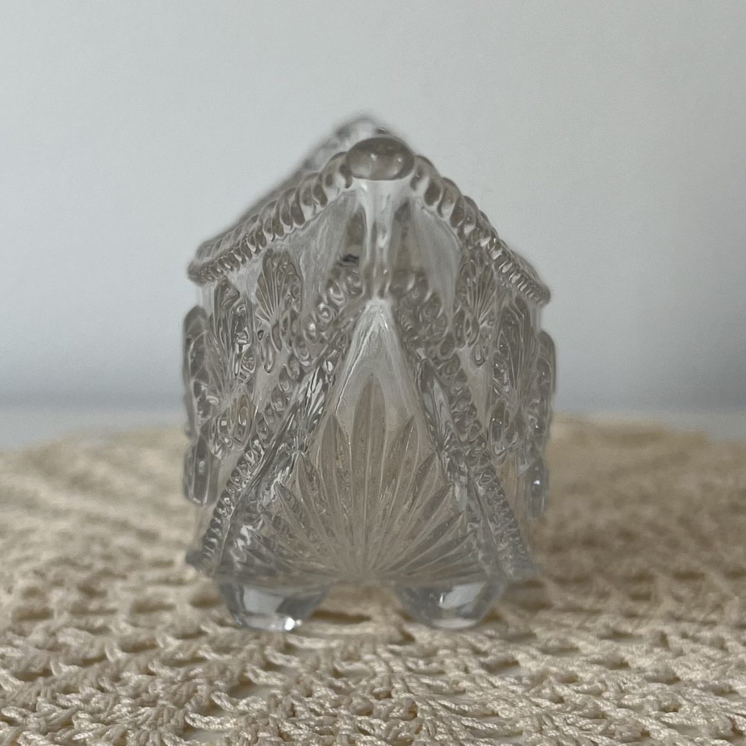 Antique George Davidson Clear Glass Gondola Boat Bowl Canoe Shape (8).png