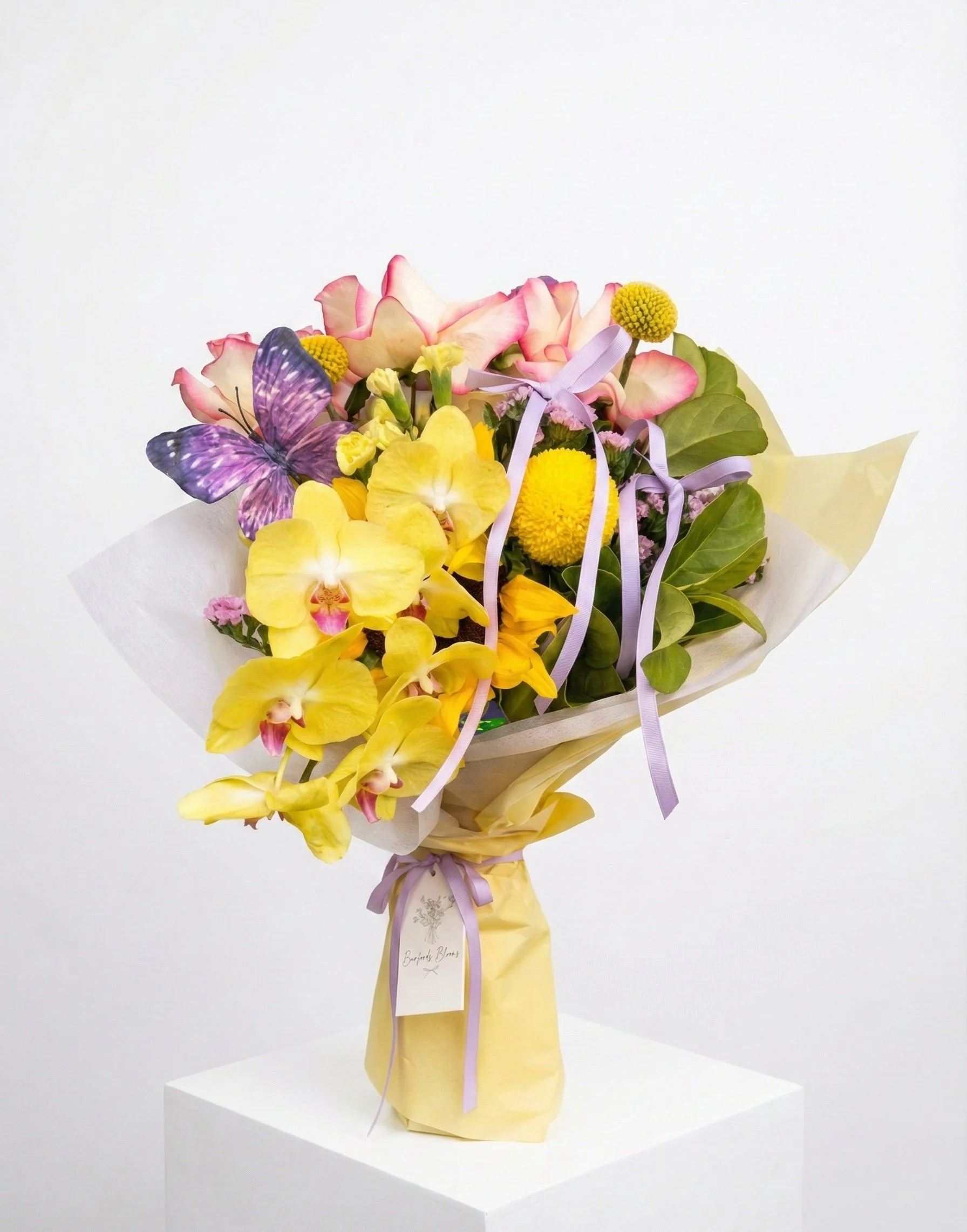 The "Phally" Bouquet- Featuring full Phally Orchid Stem