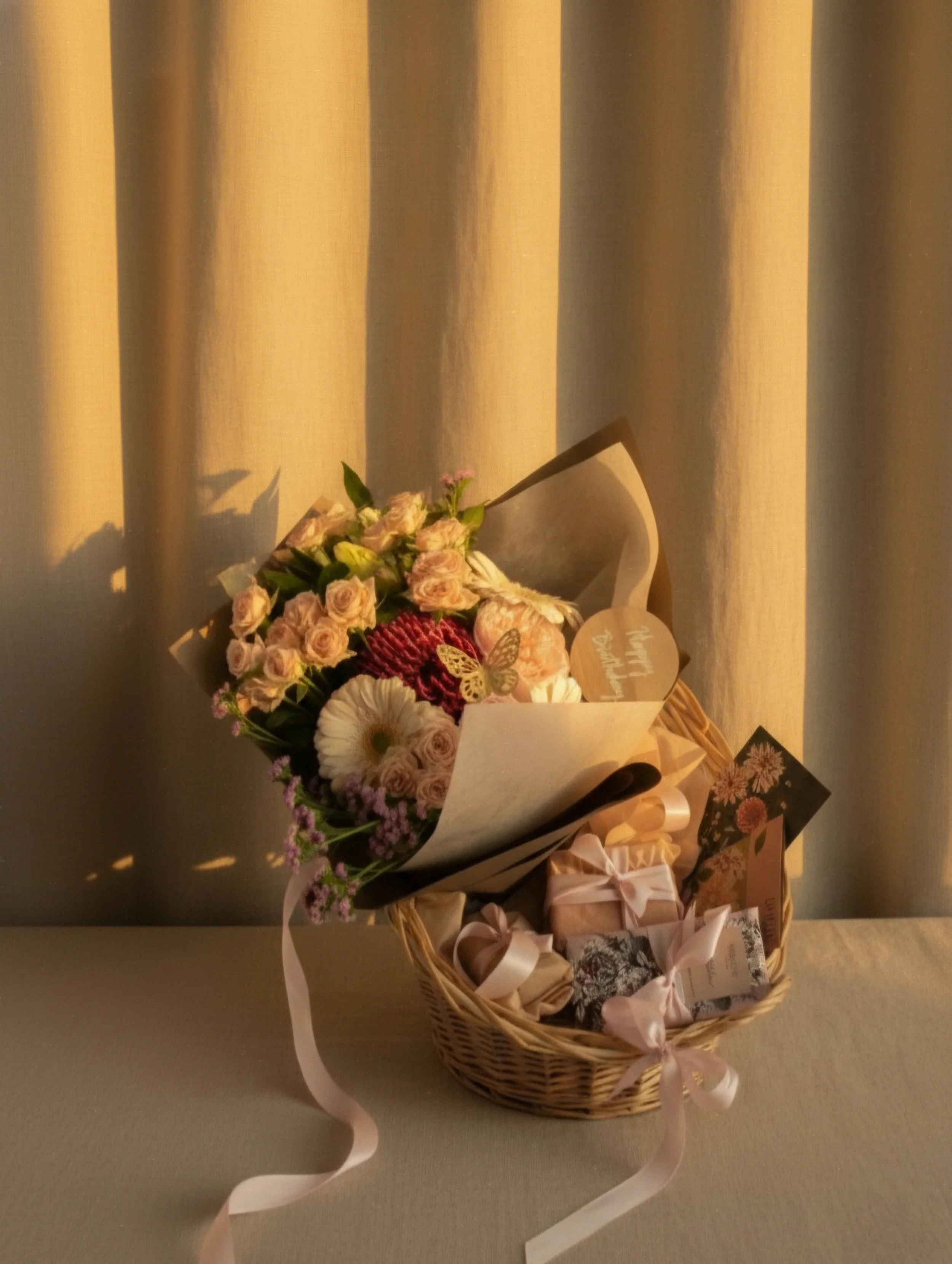 The "Edie" Floral Hamper- Self Care 101