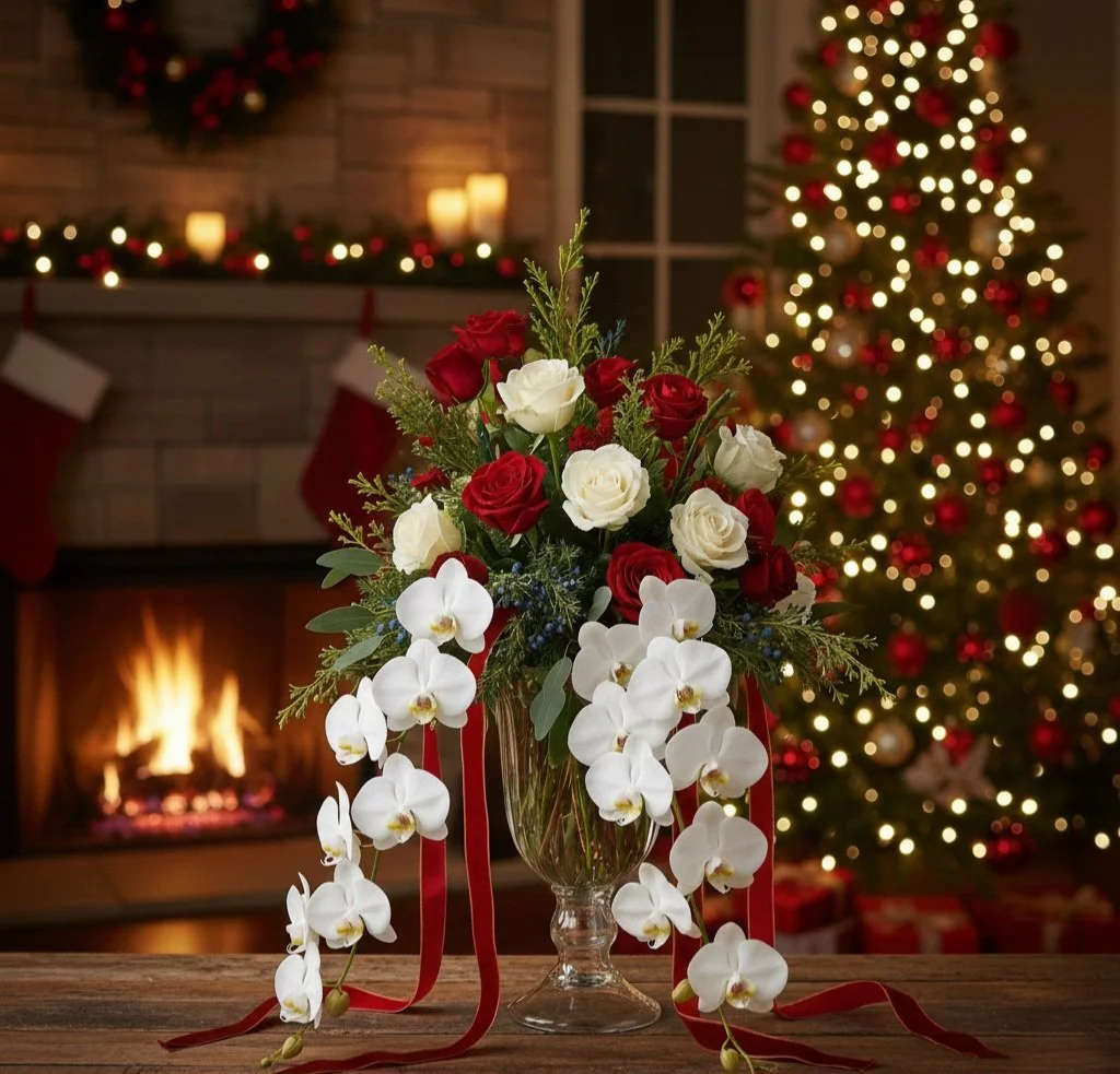 The "Blitzen" Christmas Table Arrangement