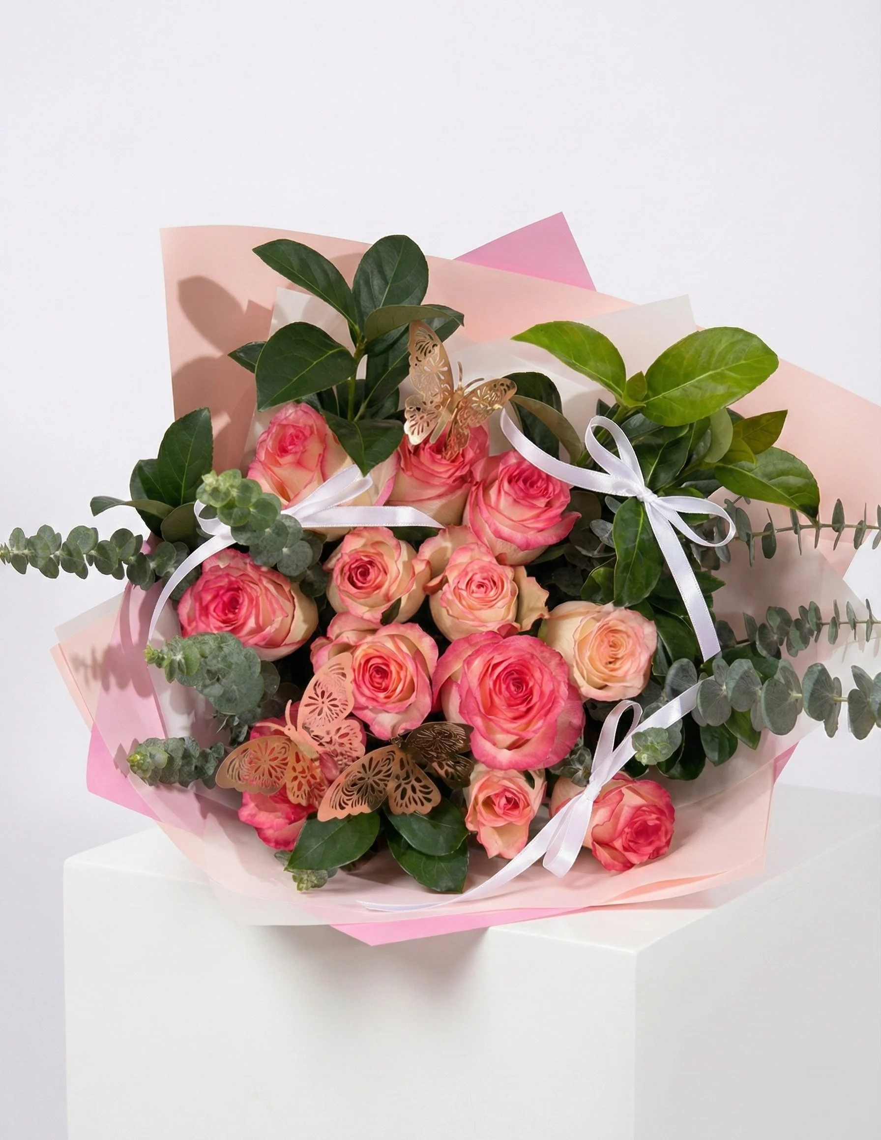 The "Rosie" Bouquet- Pink roses