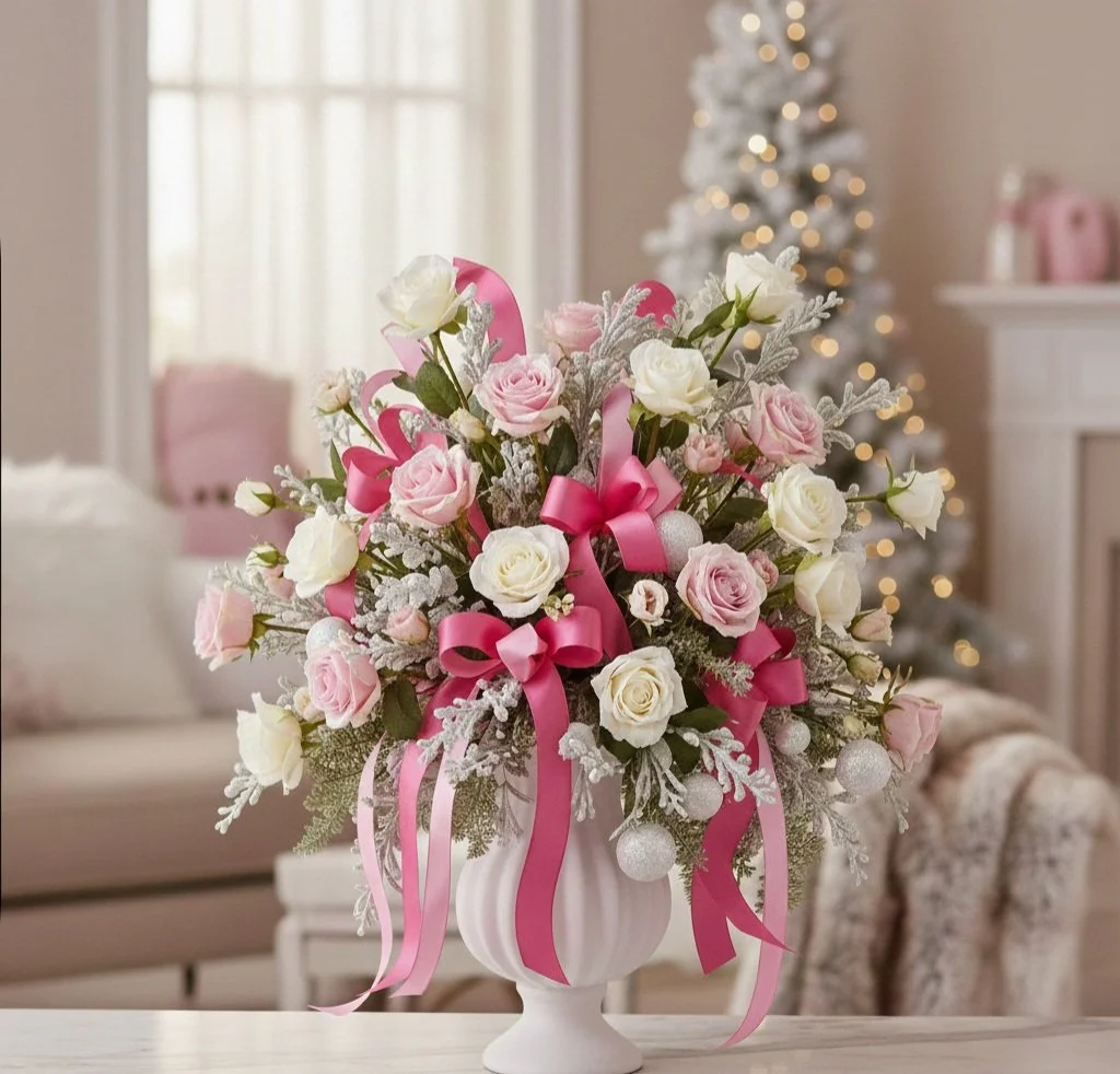 The "Cupid" Christmas Table Arrangement