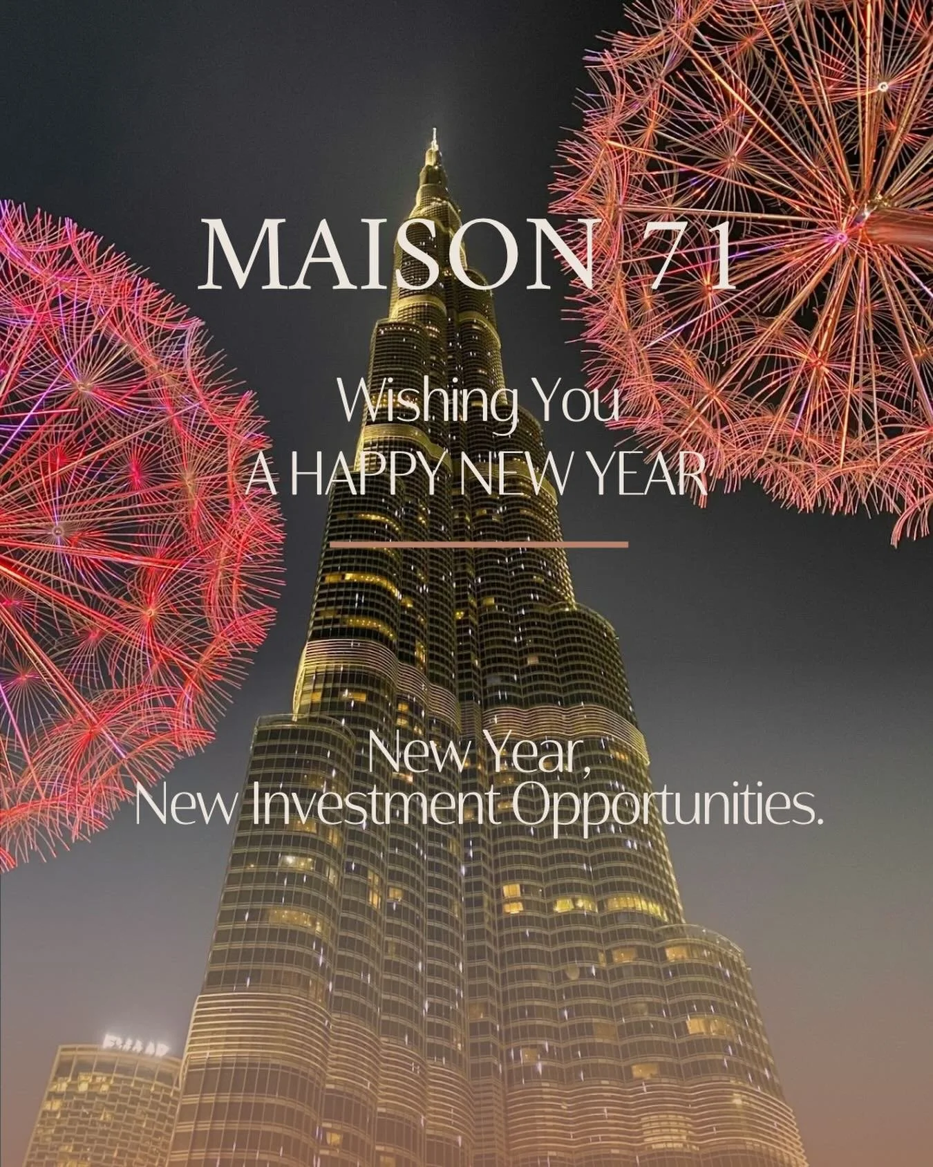 As the new year begins, it&rsquo;s time to invest with intention.
 2026 is not about chasing trends it&rsquo;s about securing assets that hold long-term value, meaning, and legacy.

At Maison 71, every detail is designed for those who understand that
