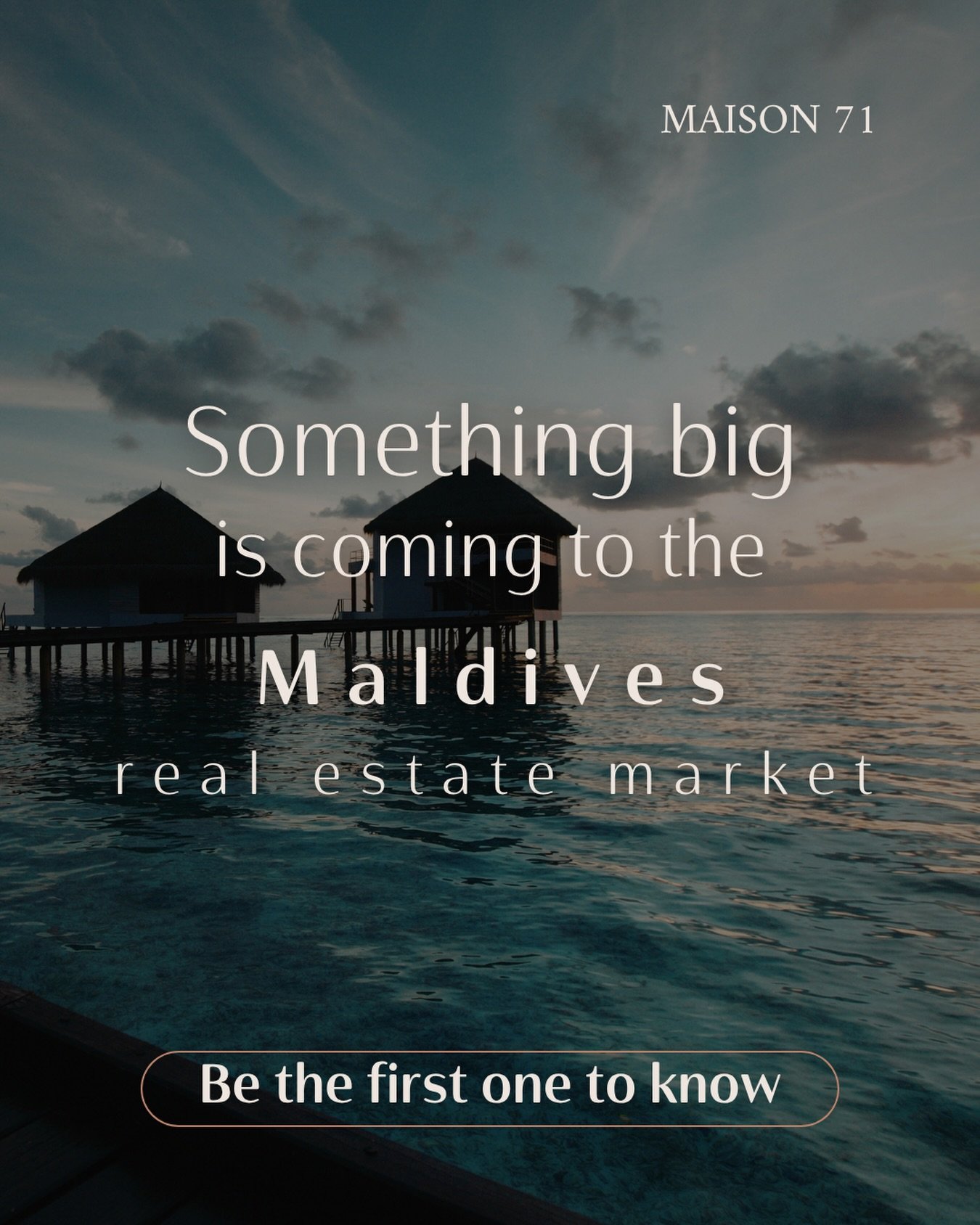 A partnership that feels like a dream&hellip;
Launching soon in the Maldives.