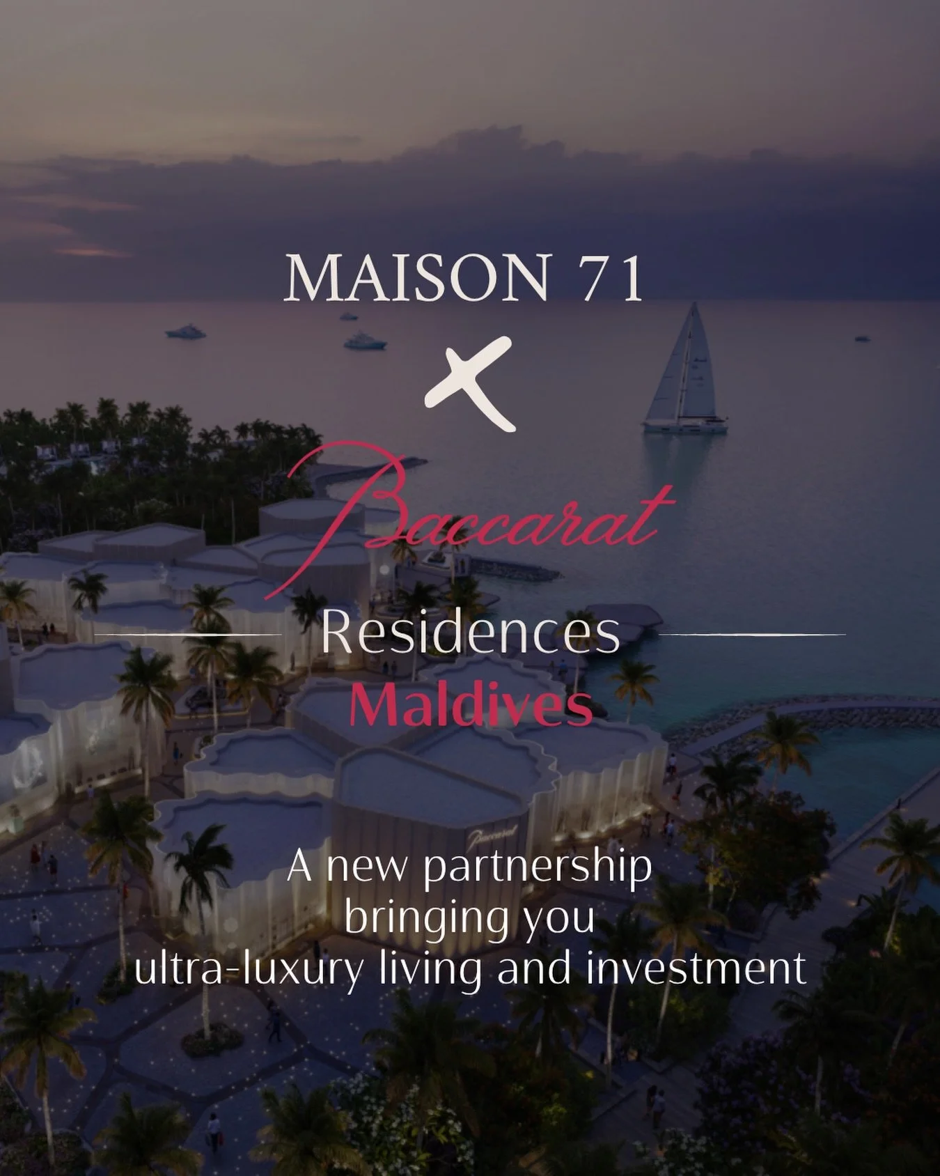 Maison 71 proudly announces a groundbreaking partnership with Baccarat, now available on JamesEdition.

For over 260 years, the French brand Baccarat has embodied design, precision, and luxurious living, creating a unique and timeless legacy.

This e