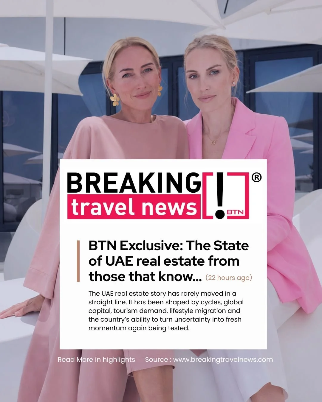The UAE luxury property market is continuing to evolve and global attention on the region has never been stronger.

@sashasummersestates Sasha and @jaimecookeofficial of Maison 71 share their insights in this latest feature with Breaking Travel News,