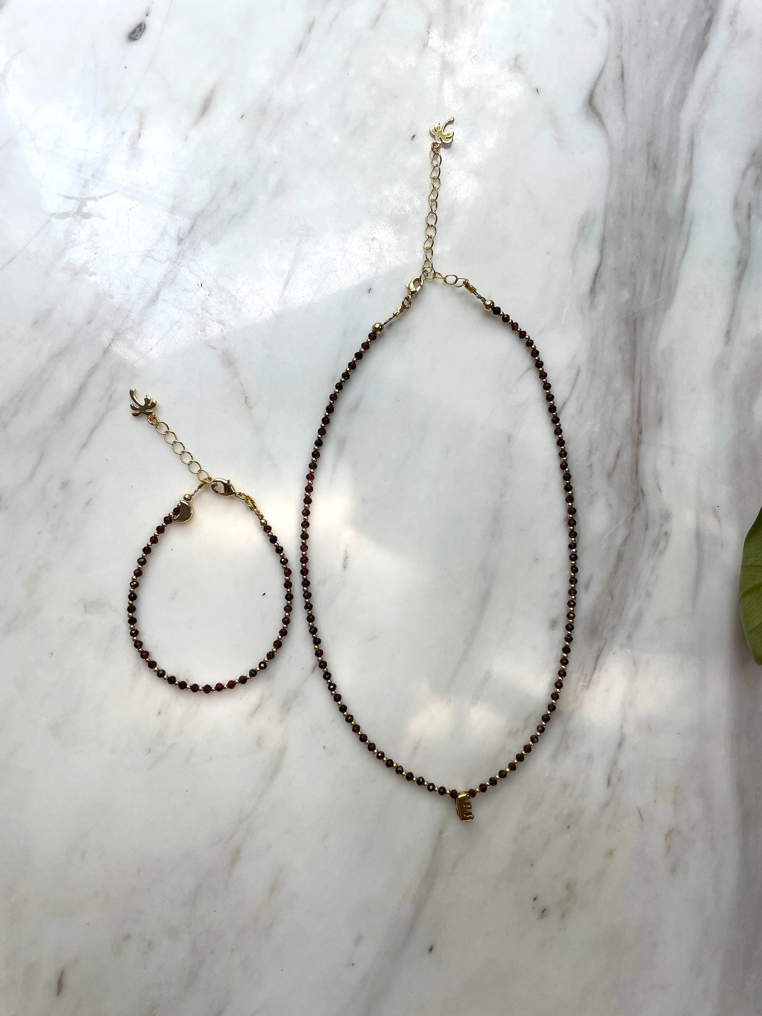 jan birthstone garnet beaded personalised necklace.jpg