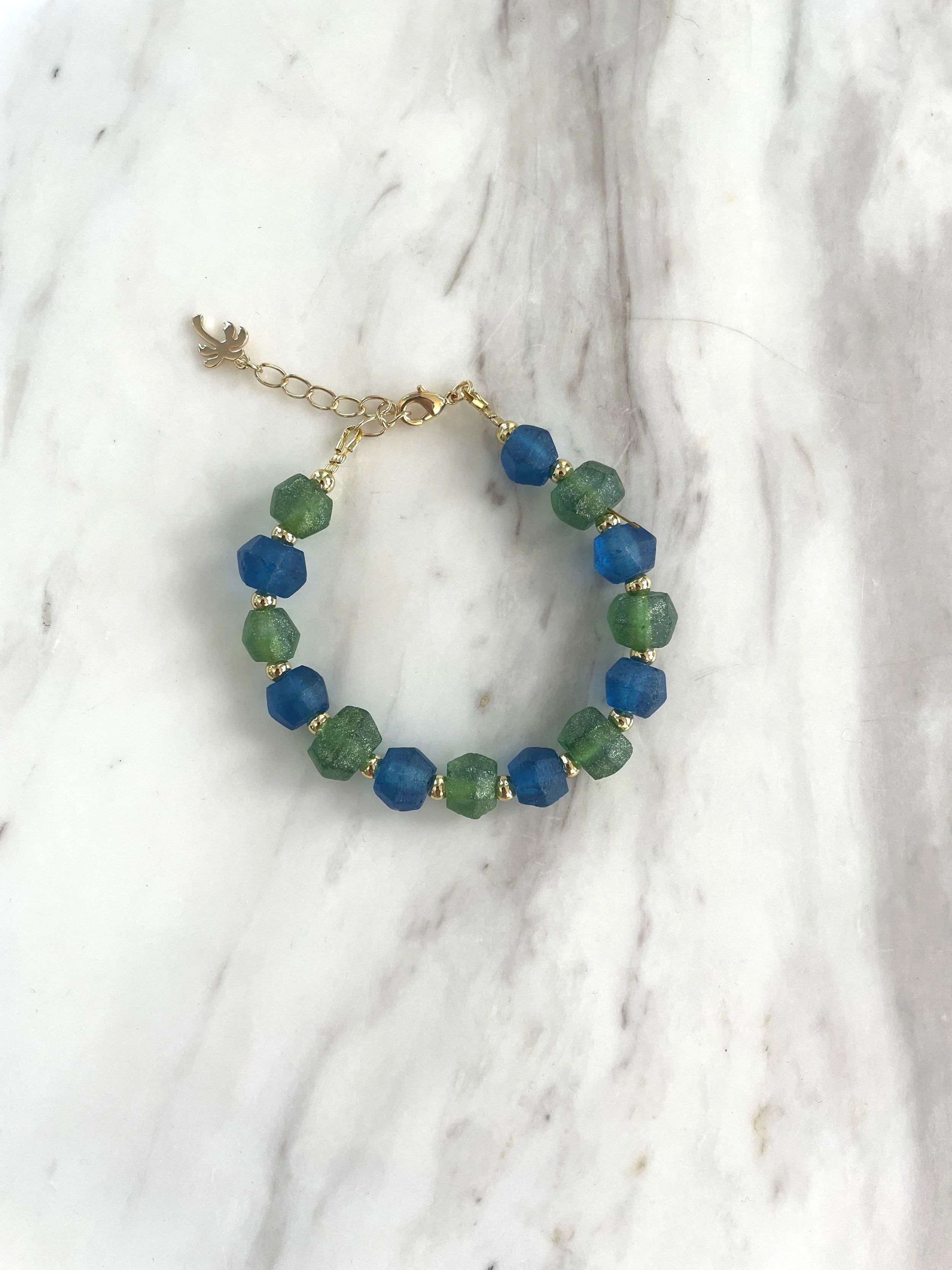Seaglass Beaded Bracelet